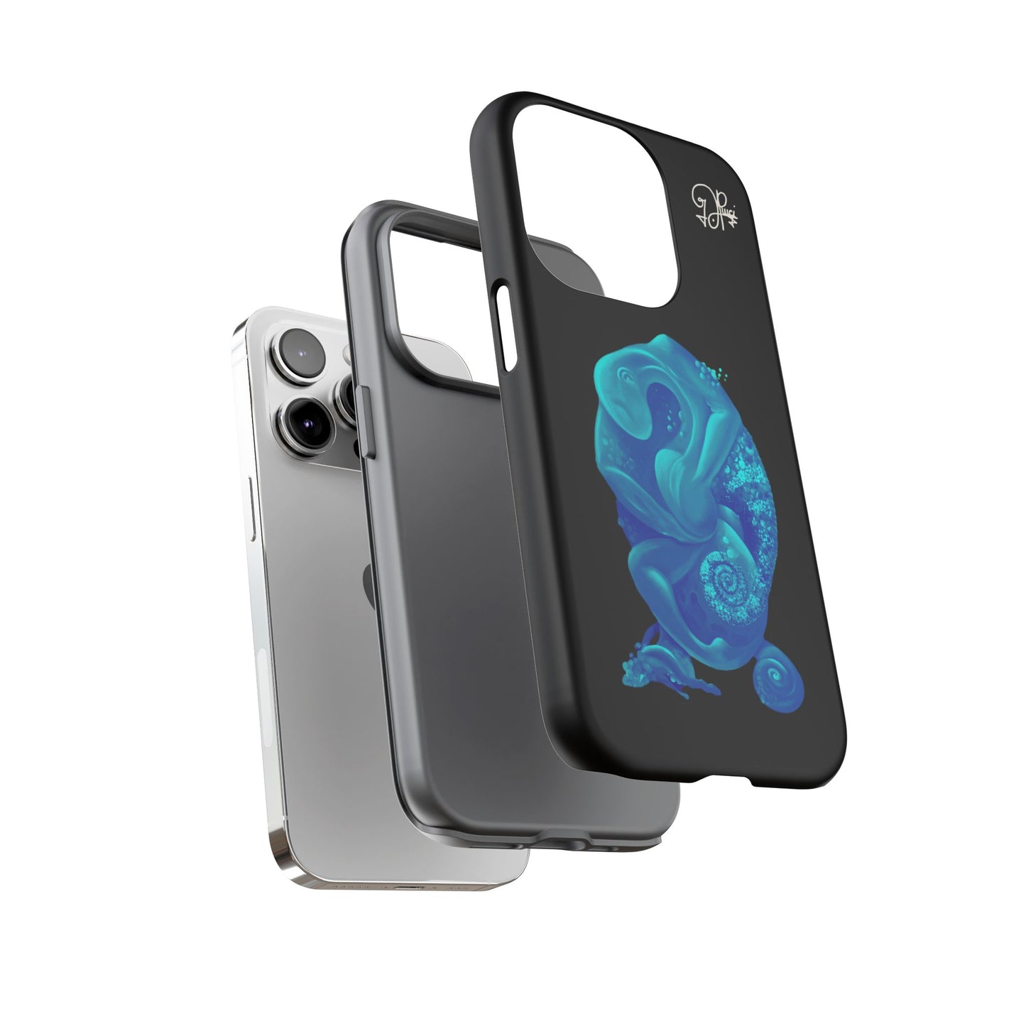 Phone Case - Blue Surreal Sea Creature Protective Case