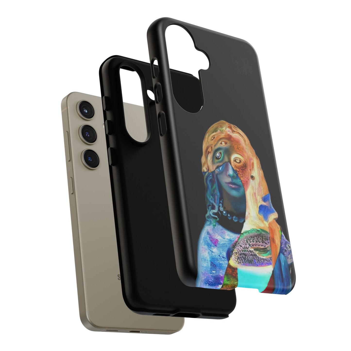 Abstract Surreal Portrait Phone Case — Colorful Art iPhone Cover