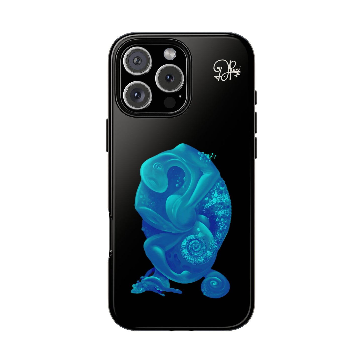 Phone Case - Blue Surreal Sea Creature Protective Case