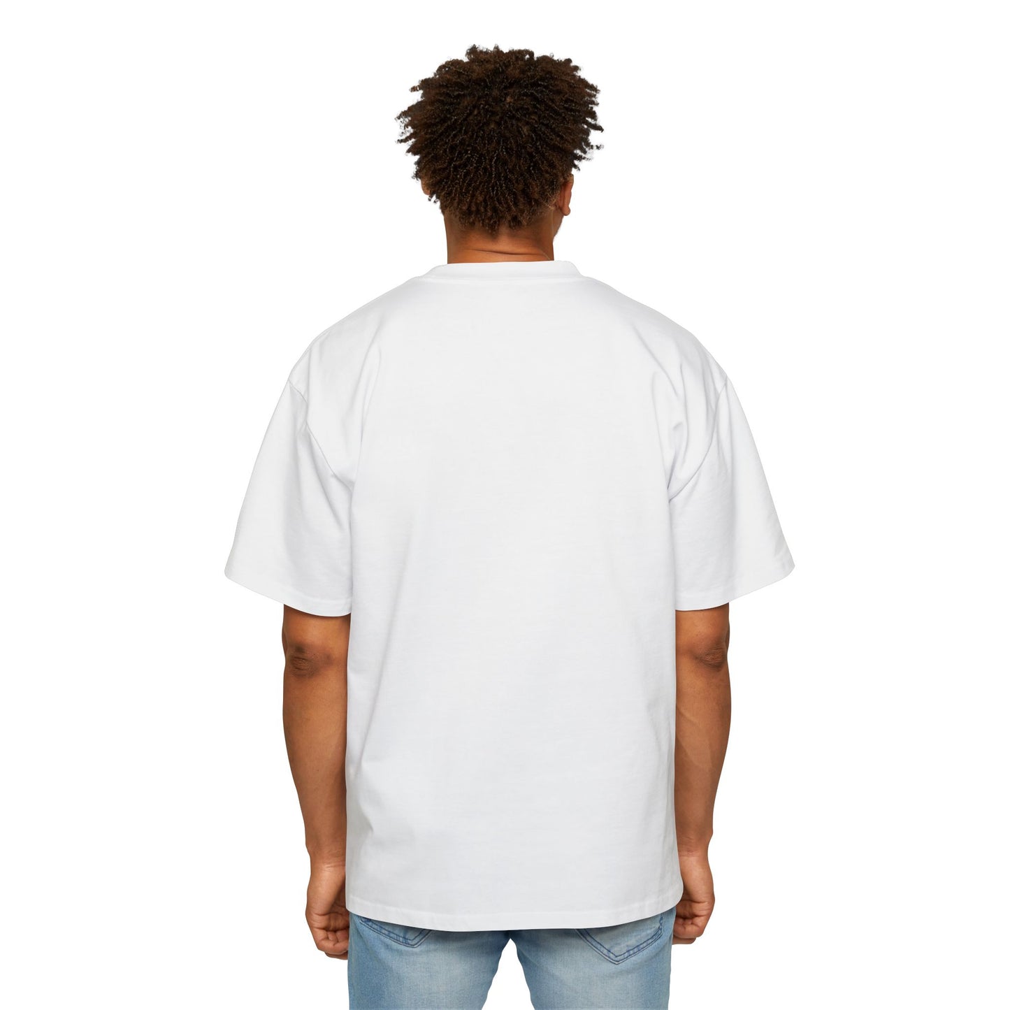 Oversized Men's Tee — Abstract Koi Fish Ink Brush Graphic