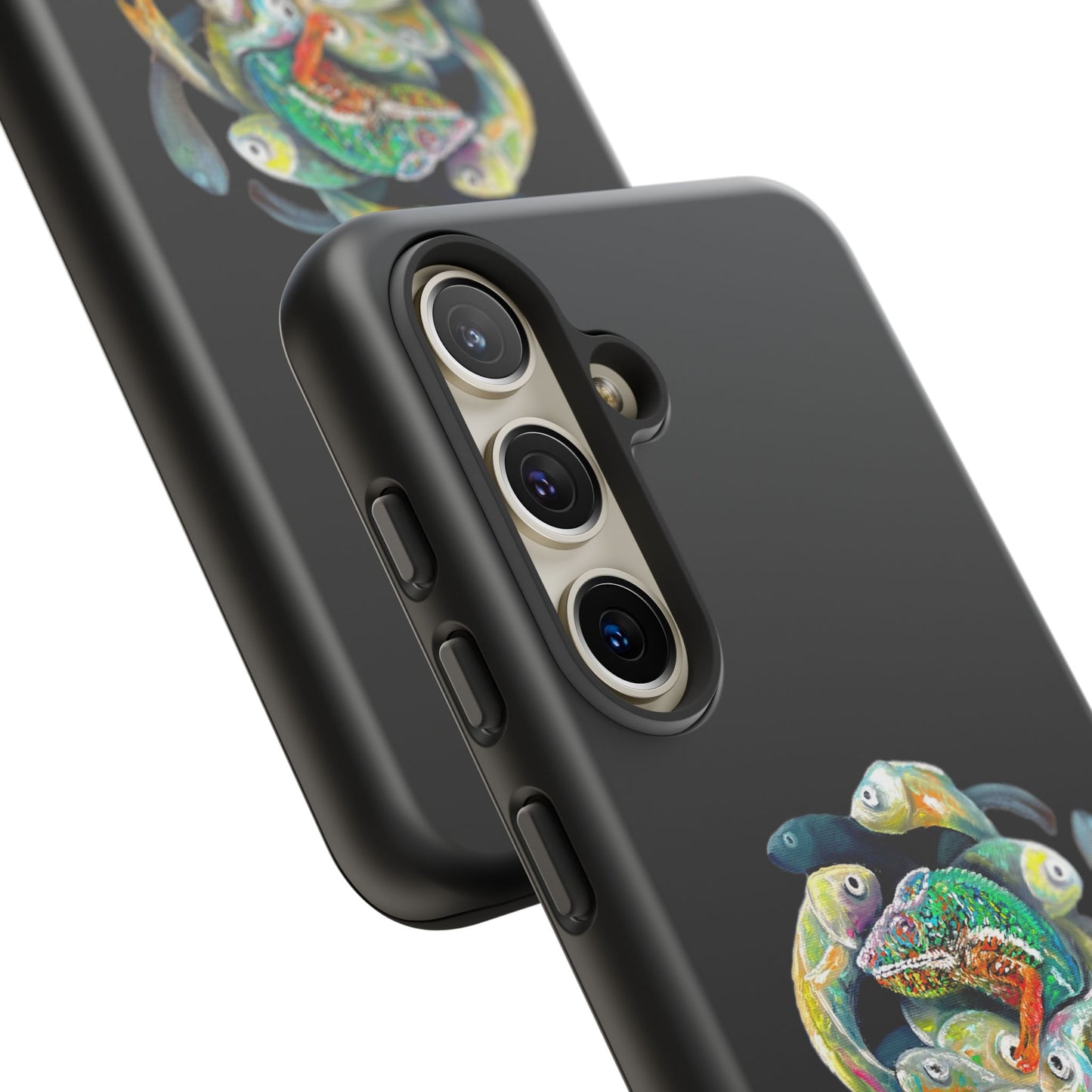 Koi Circle Tough Phone Case — Colorful Fish Art Protective iPhone Cover