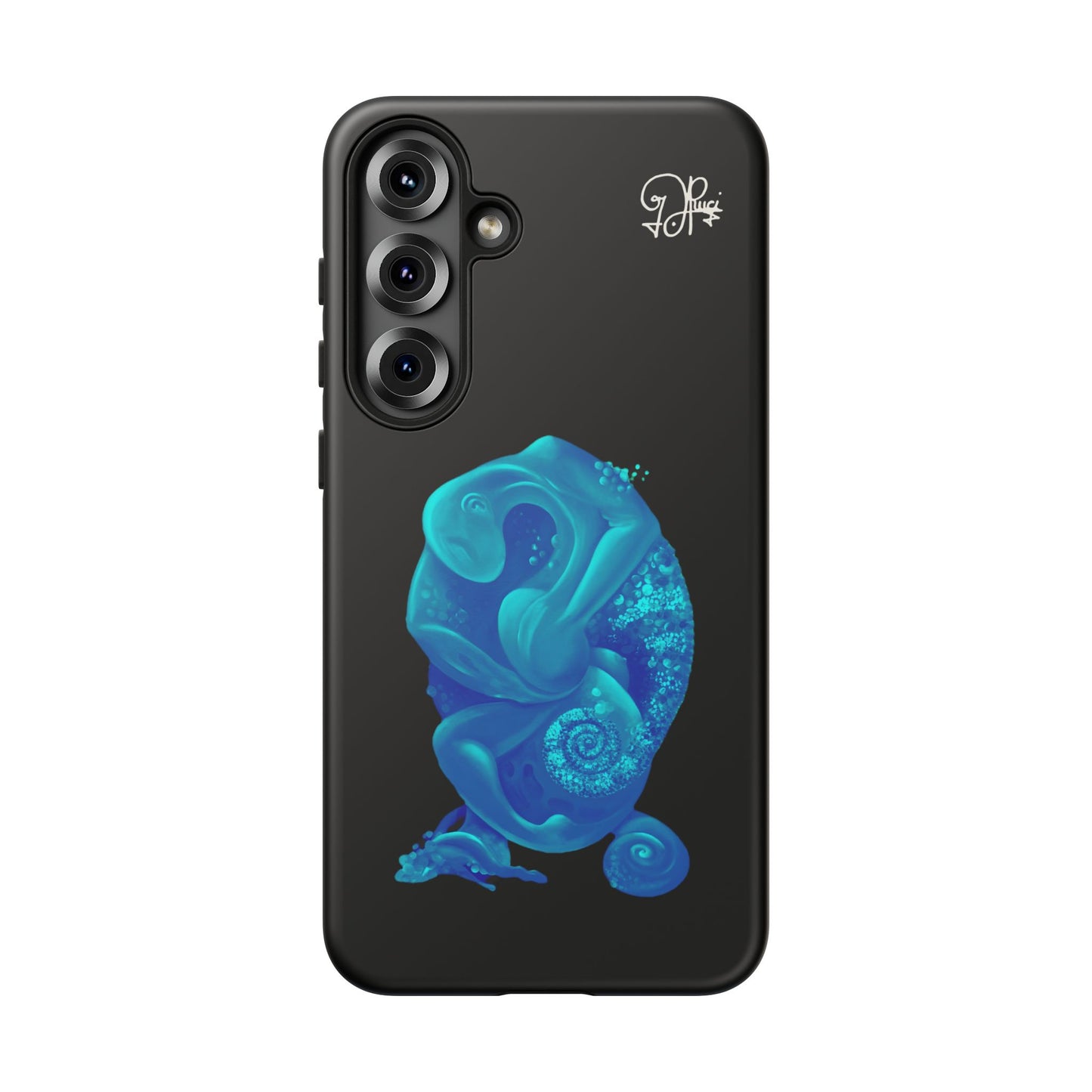 Phone Case - Blue Surreal Sea Creature Protective Case
