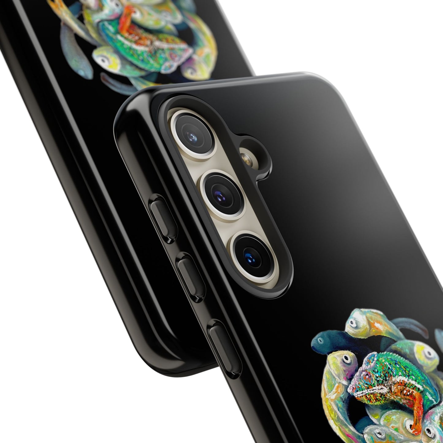 Koi Circle Tough Phone Case — Colorful Fish Art Protective iPhone Cover