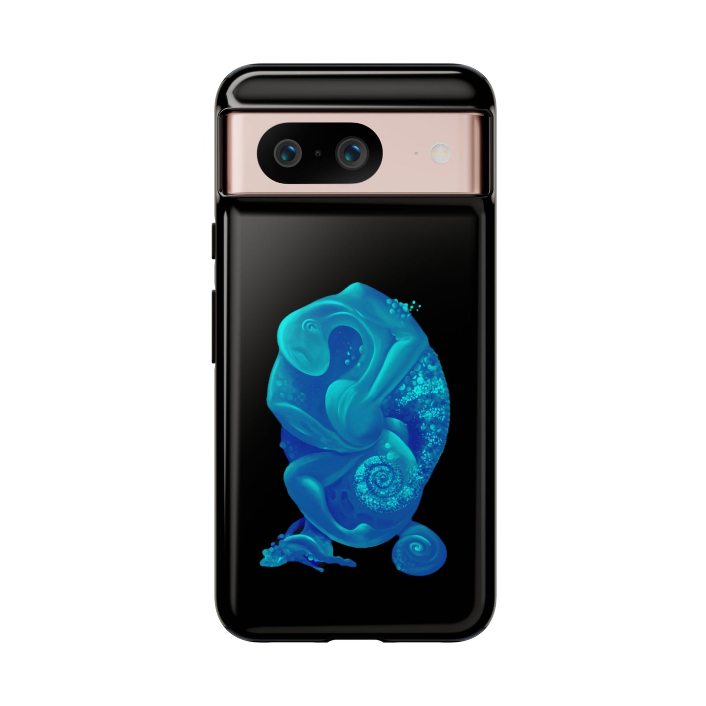 Phone Case - Blue Surreal Sea Creature Protective Case