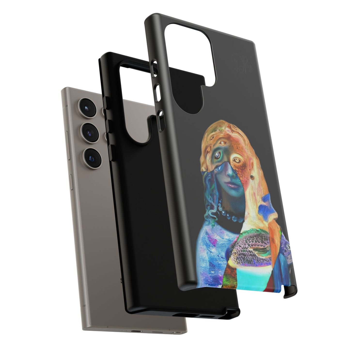 Abstract Surreal Portrait Phone Case — Colorful Art iPhone Cover