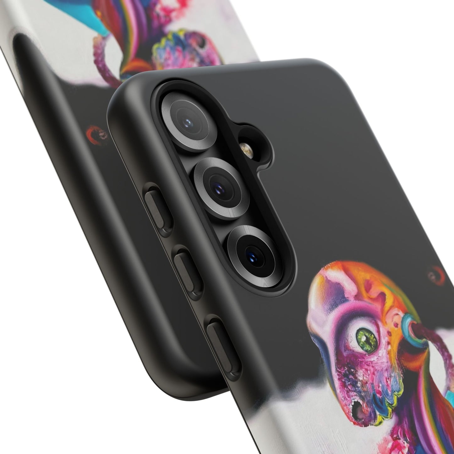 Phone Case - Vivid Blues and Multi-Eyed Vision Artwork Design