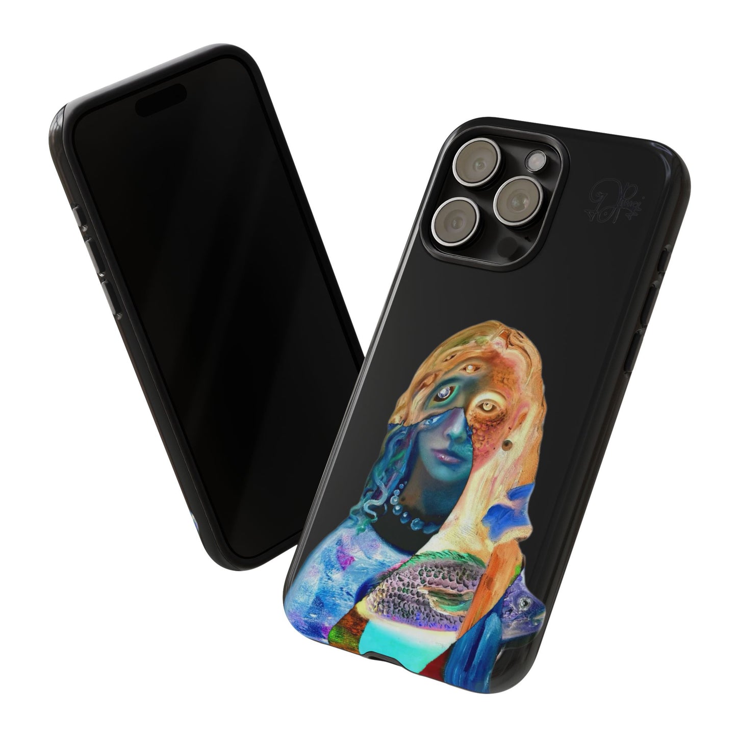 Abstract Surreal Portrait Phone Case — Colorful Art iPhone Cover