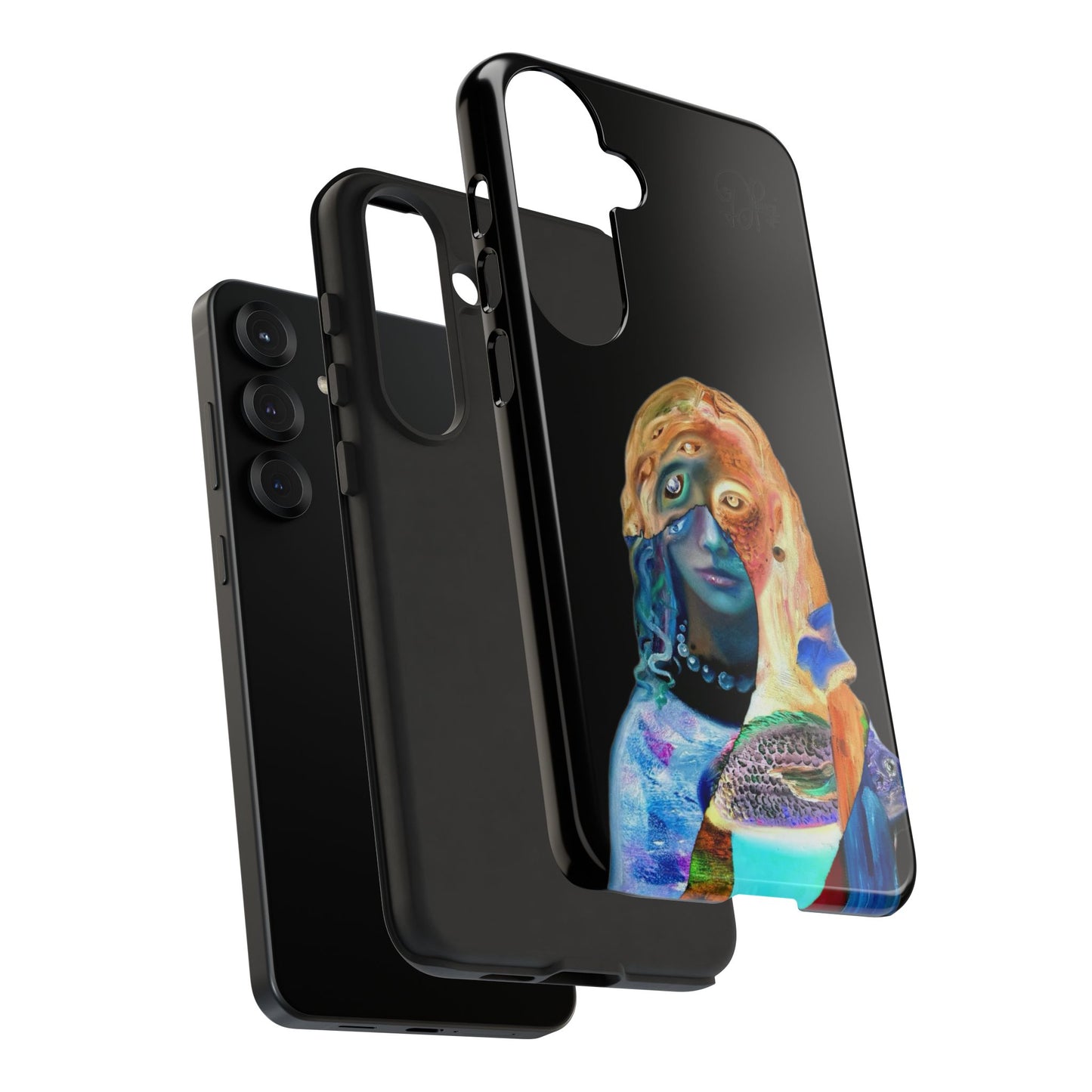 Abstract Surreal Portrait Phone Case — Colorful Art iPhone Cover