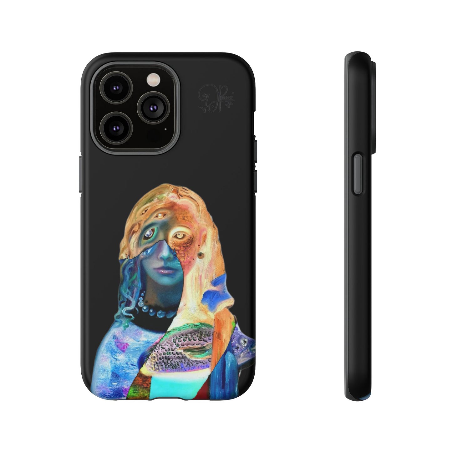 Abstract Surreal Portrait Phone Case — Colorful Art iPhone Cover