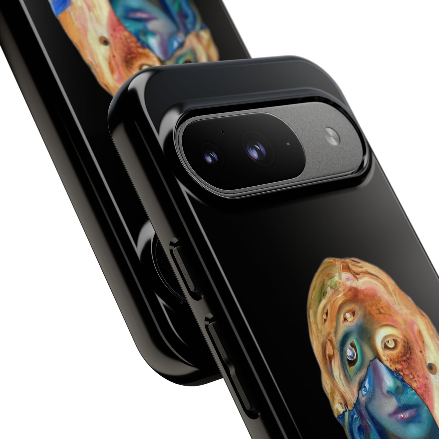 Abstract Surreal Portrait Phone Case — Colorful Art iPhone Cover