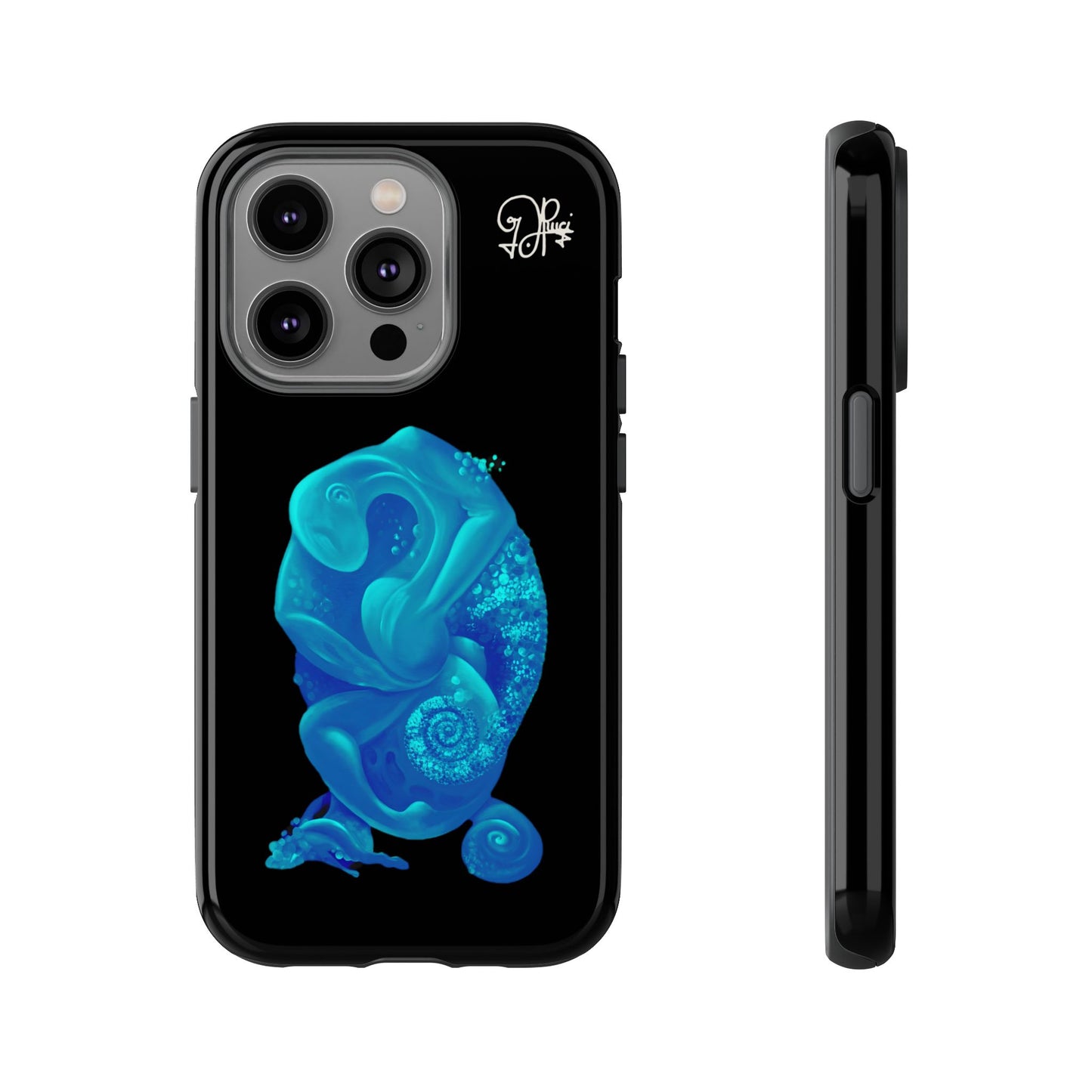 Phone Case - Blue Surreal Sea Creature Protective Case