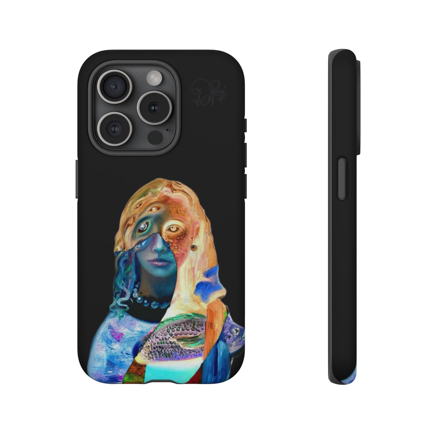 Abstract Surreal Portrait Phone Case — Colorful Art iPhone Cover