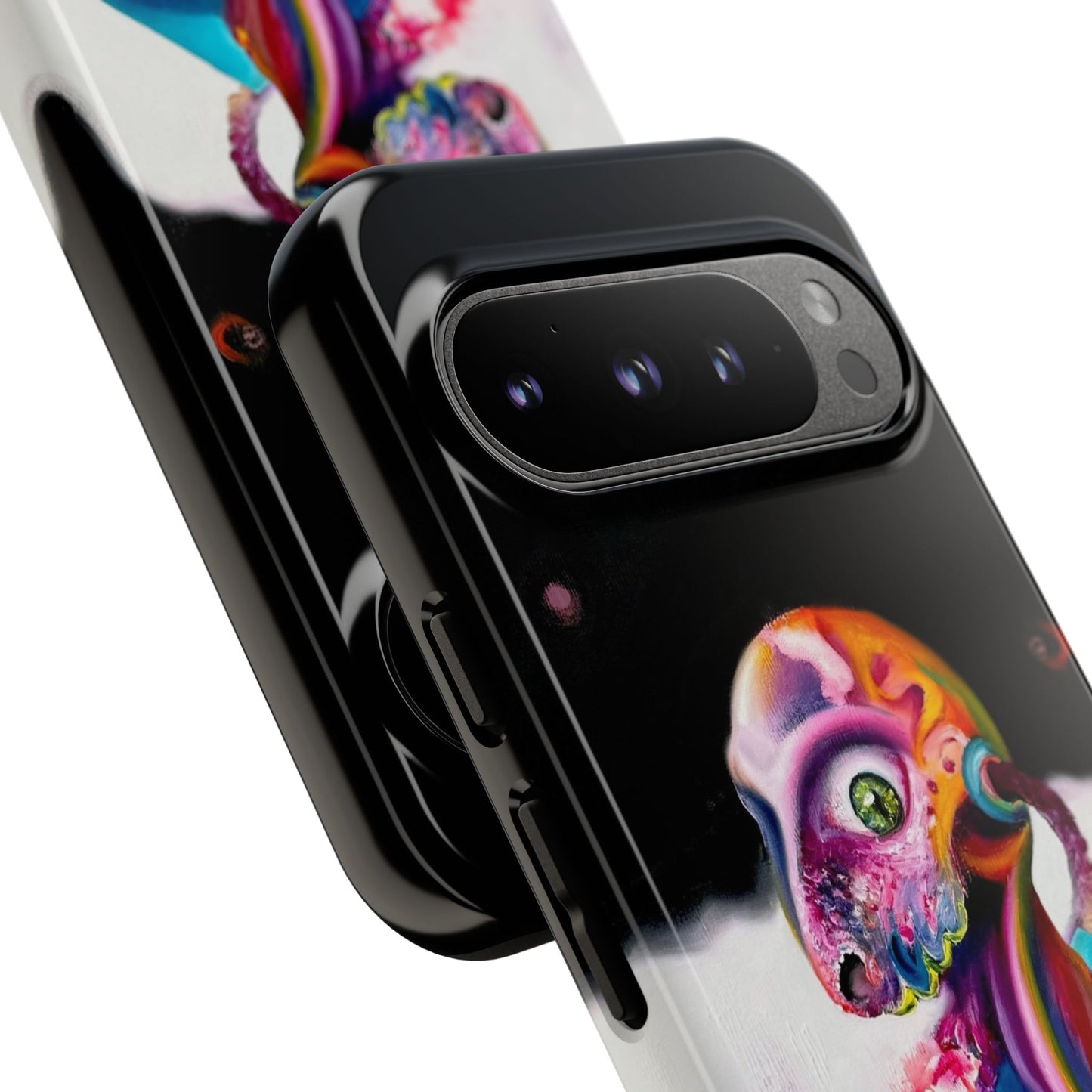 Phone Case - Vivid Blues and Multi-Eyed Vision Artwork Design