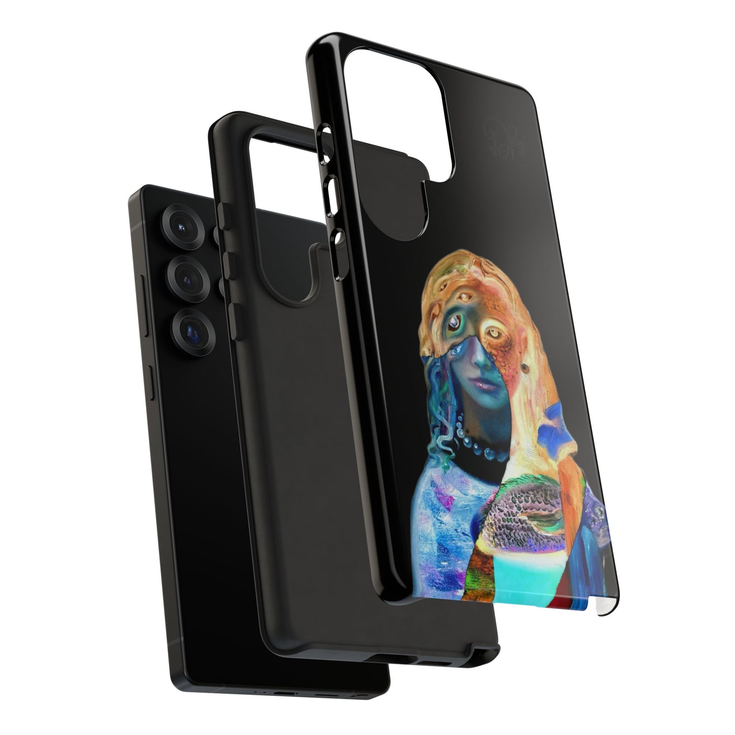 Abstract Surreal Portrait Phone Case — Colorful Art iPhone Cover