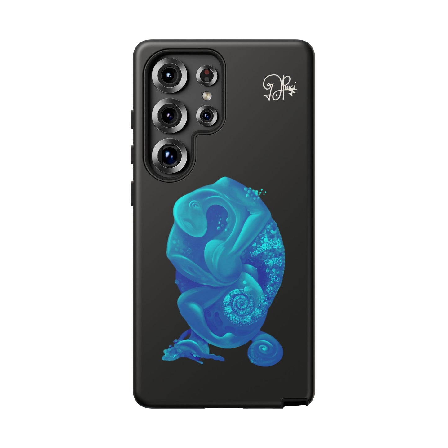 Phone Case - Blue Surreal Sea Creature Protective Case