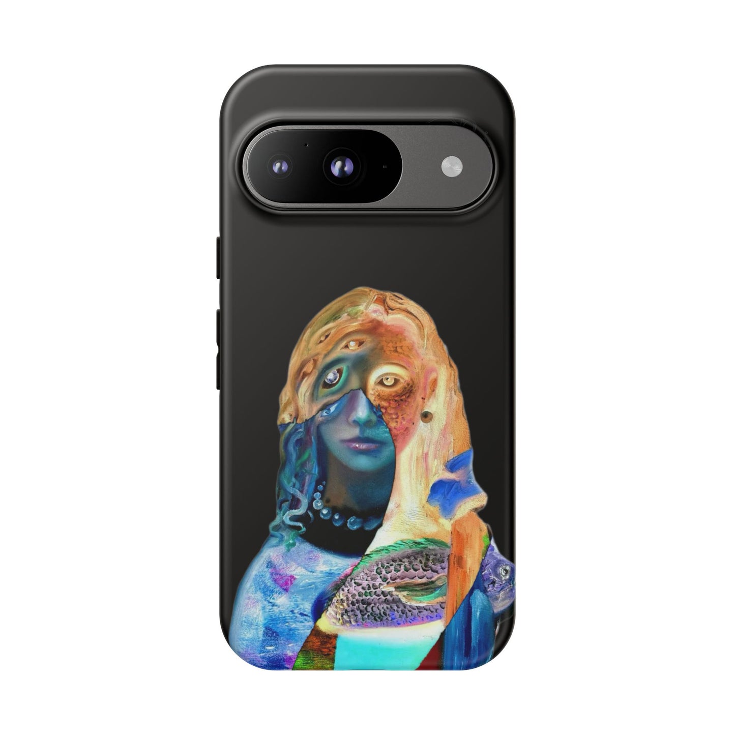 Abstract Surreal Portrait Phone Case — Colorful Art iPhone Cover