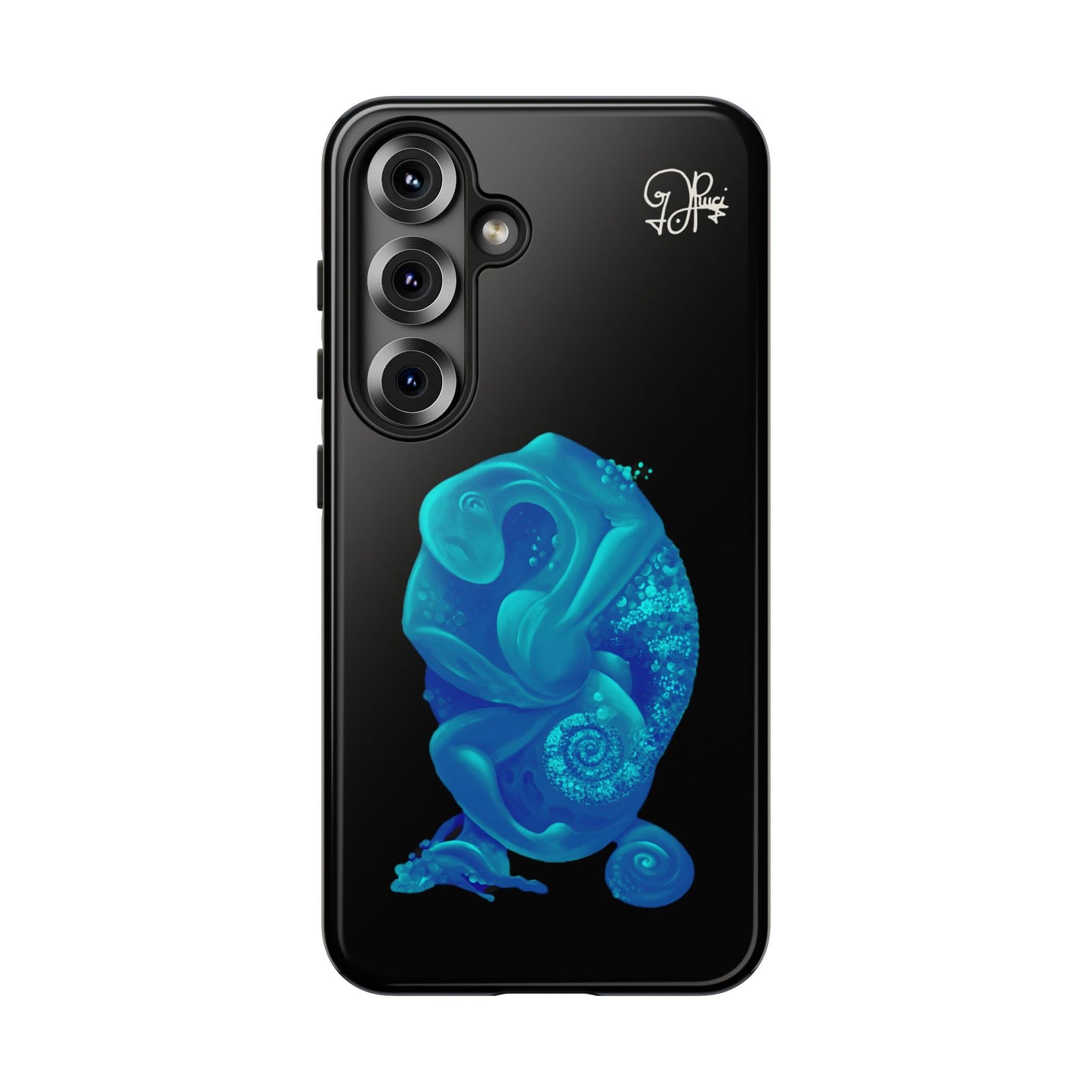 Phone Case - Blue Surreal Sea Creature Protective Case