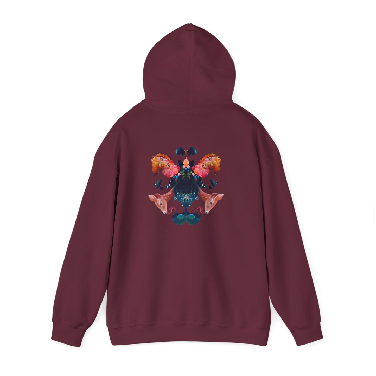 Amru Symmetry Hoodie — Artistic Rorschach Back Print