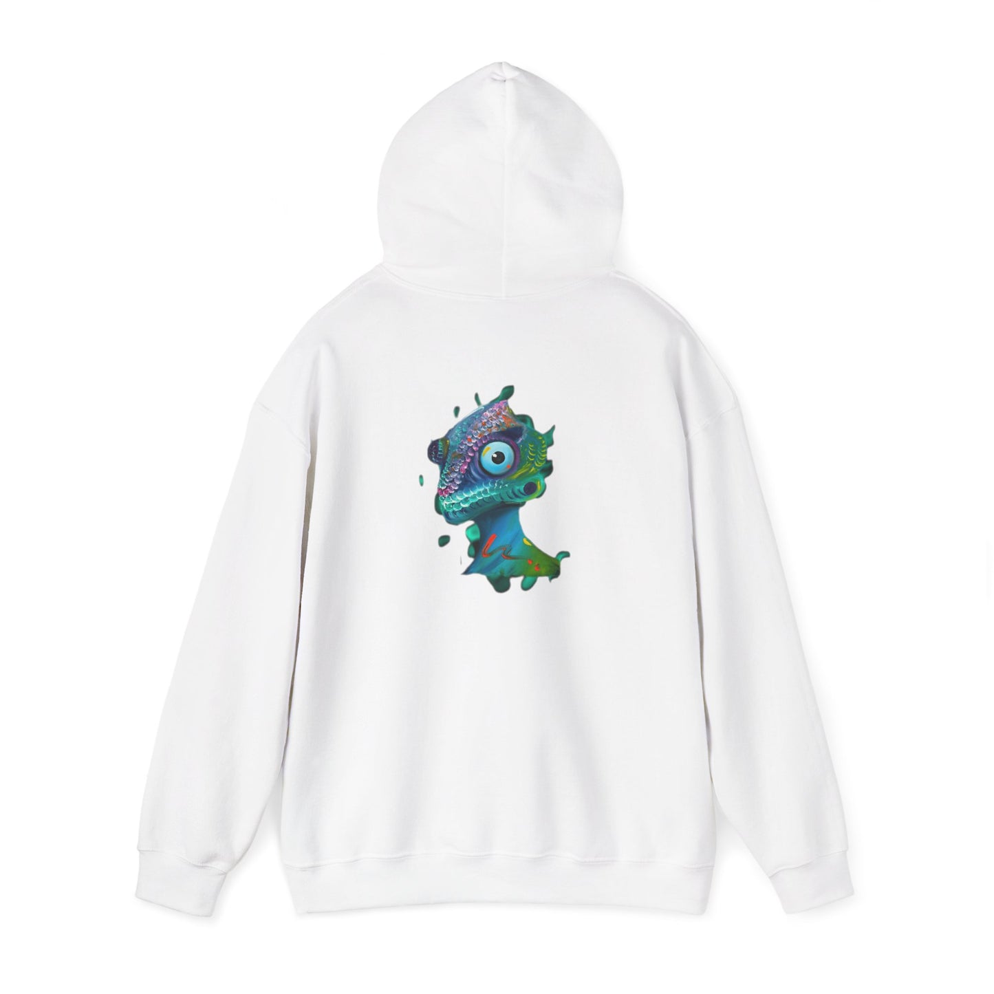 AMRU Chameleon Hoodie – Colorful Surreal Lizard Graphic Sweatshirt