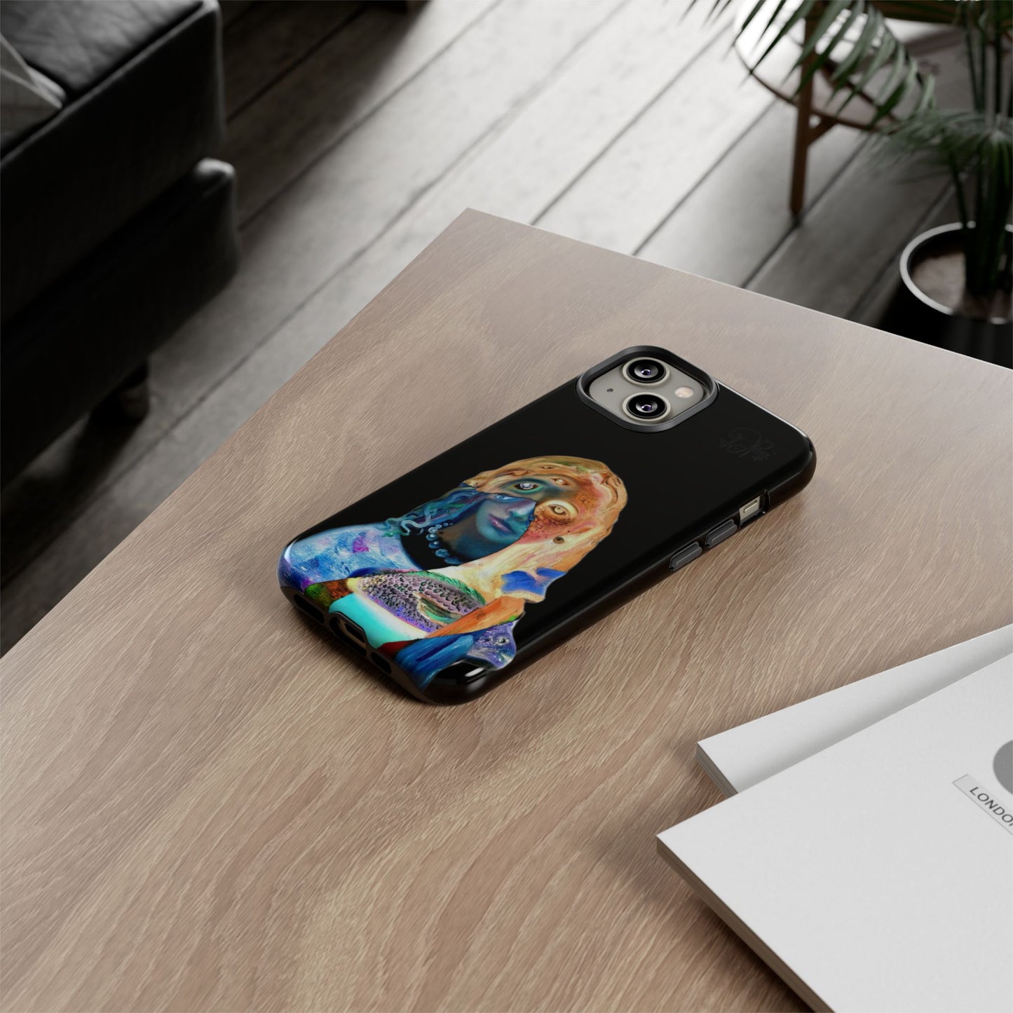 Abstract Surreal Portrait Phone Case — Colorful Art iPhone Cover