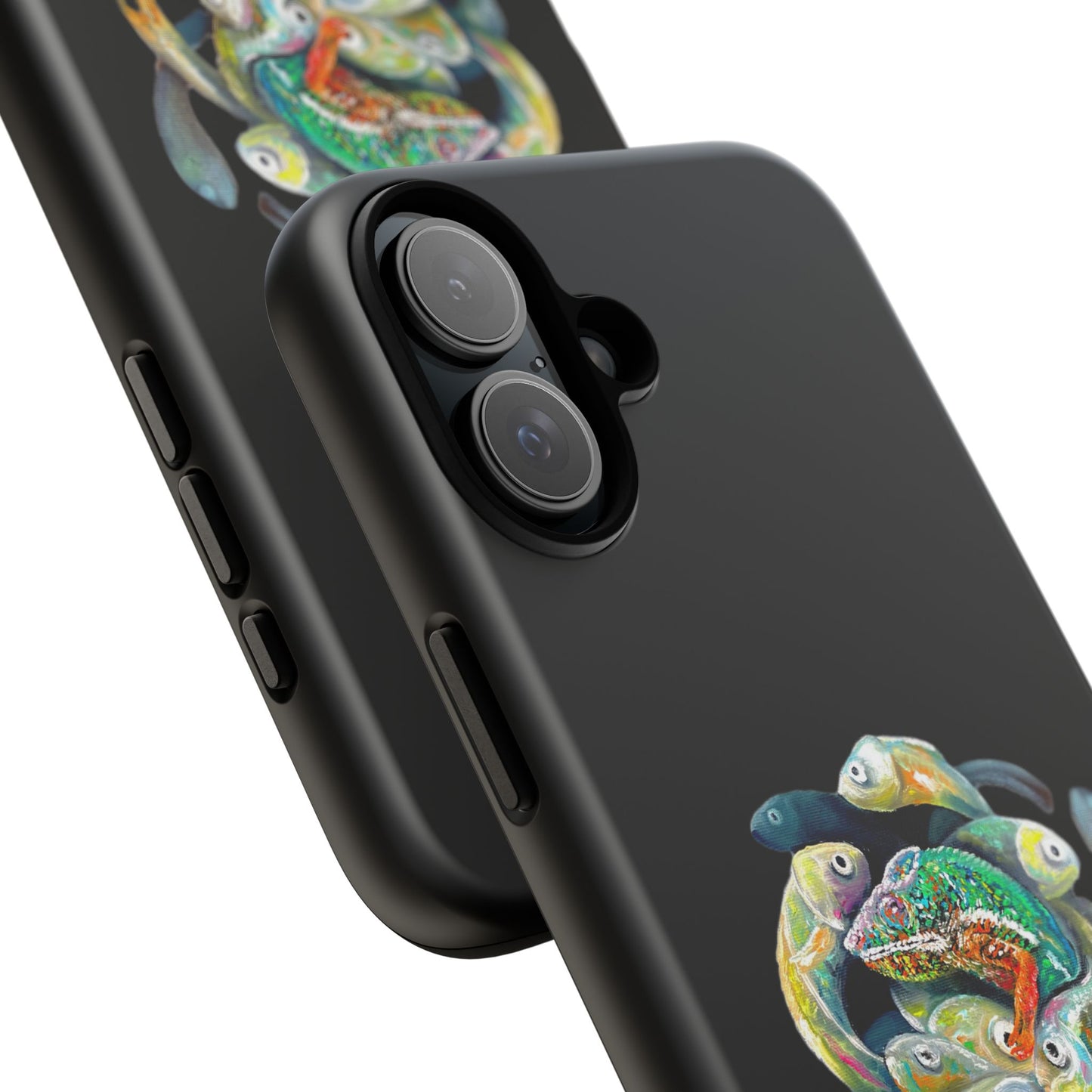 Koi Circle Tough Phone Case — Colorful Fish Art Protective iPhone Cover