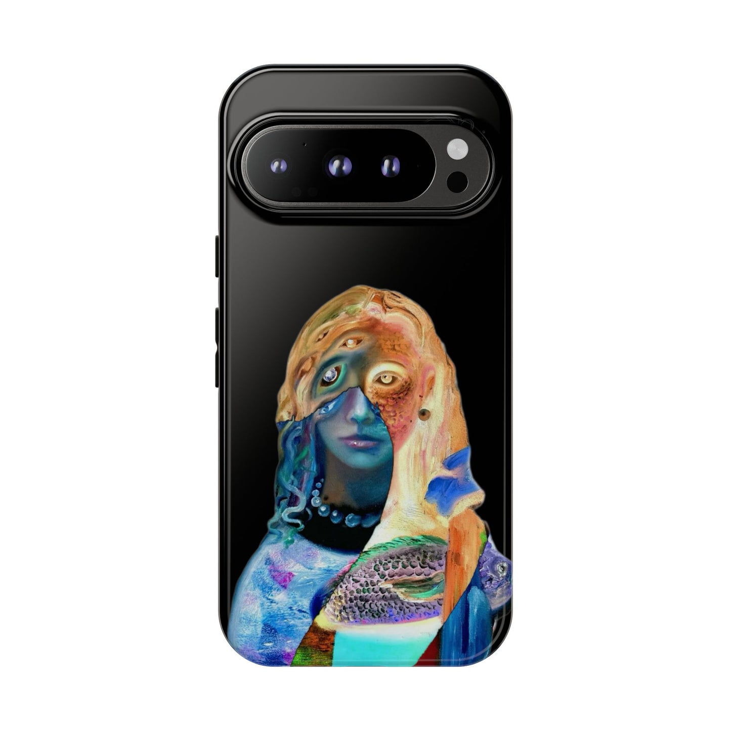 Abstract Surreal Portrait Phone Case — Colorful Art iPhone Cover