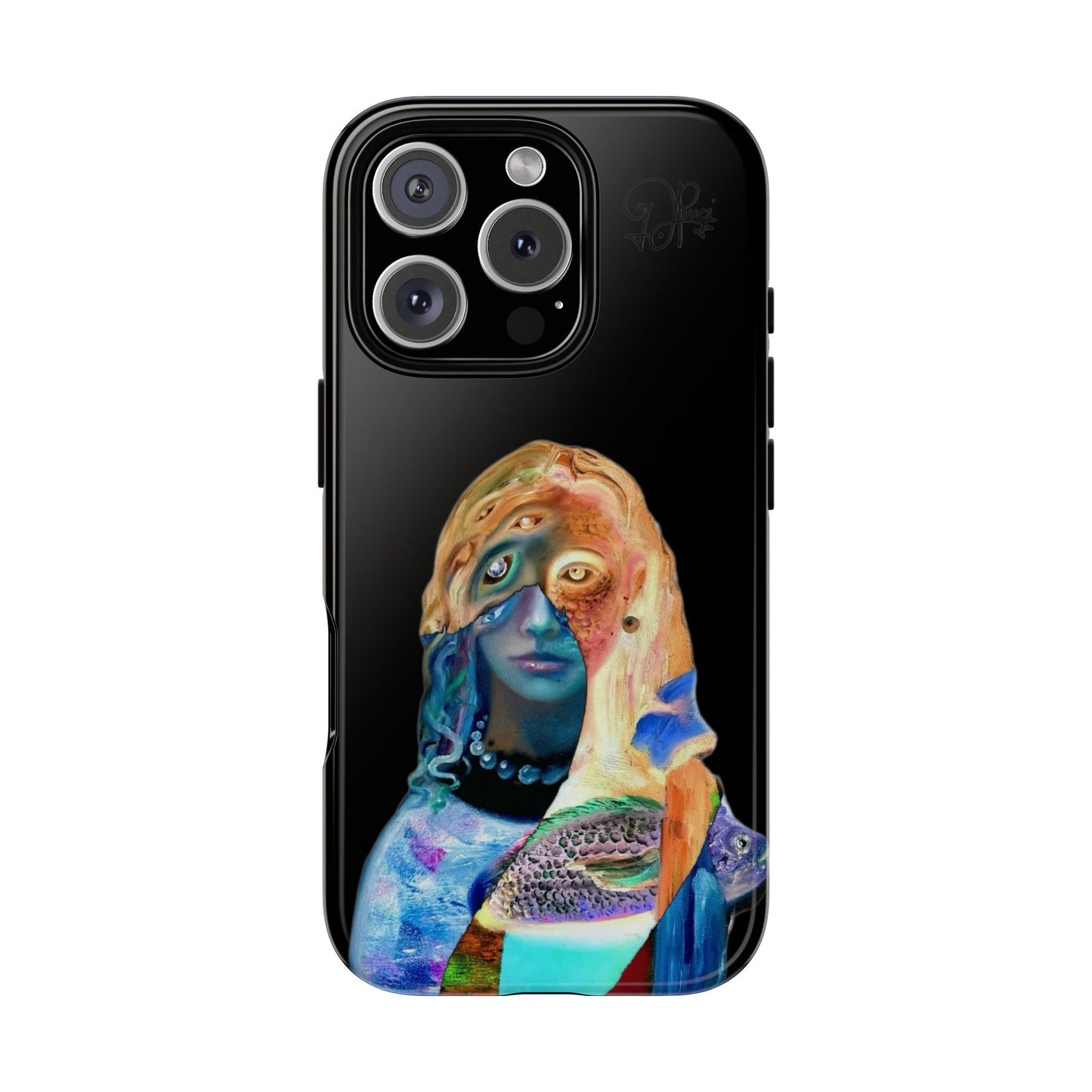 Abstract Surreal Portrait Phone Case — Colorful Art iPhone Cover