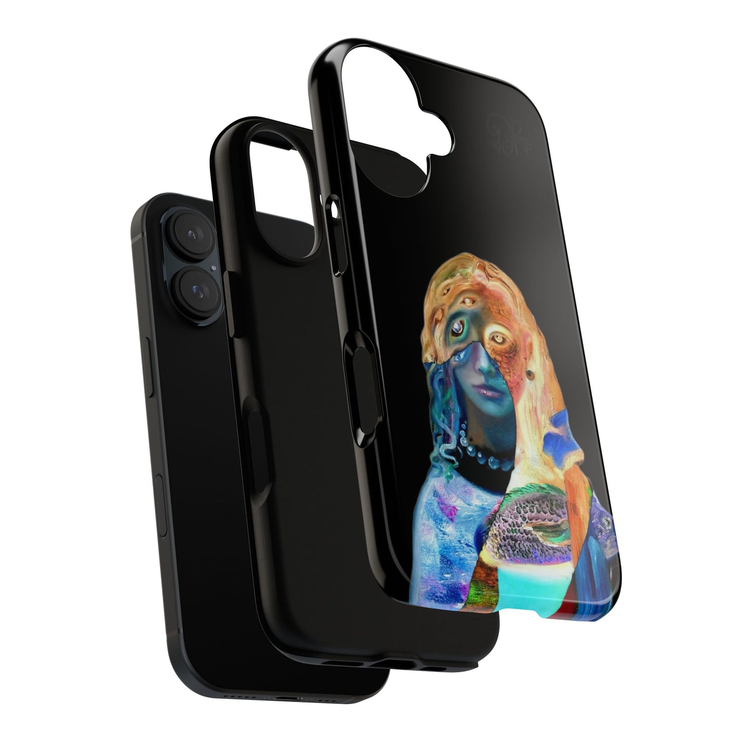 Abstract Surreal Portrait Phone Case — Colorful Art iPhone Cover