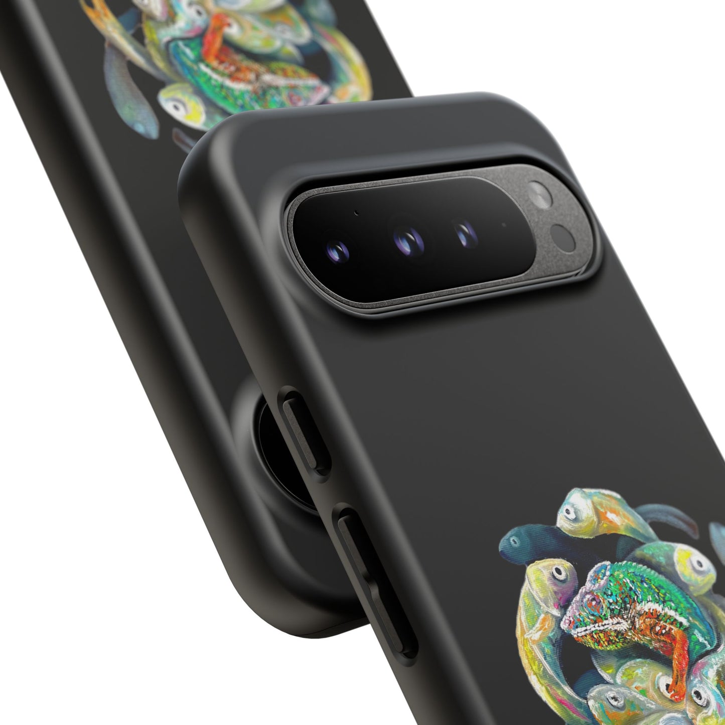 Koi Circle Tough Phone Case — Colorful Fish Art Protective iPhone Cover