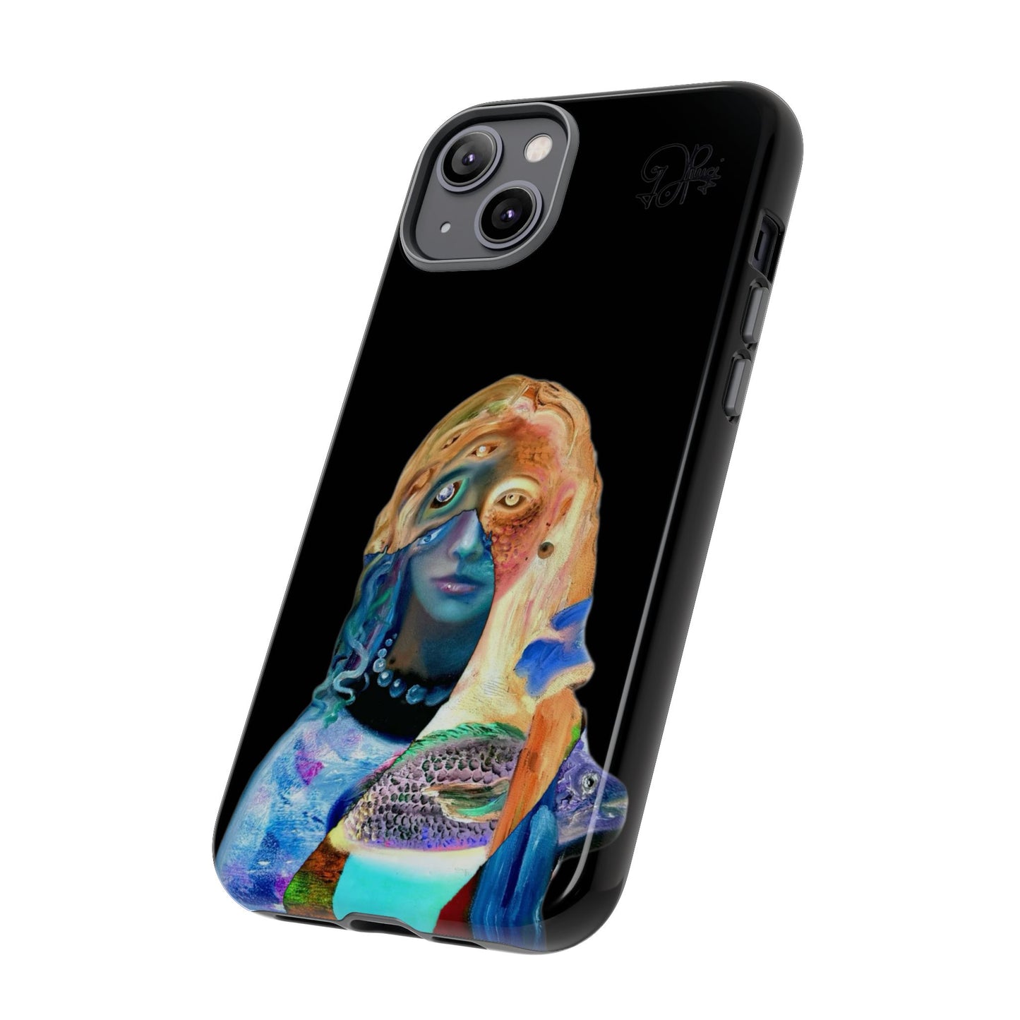 Abstract Surreal Portrait Phone Case — Colorful Art iPhone Cover