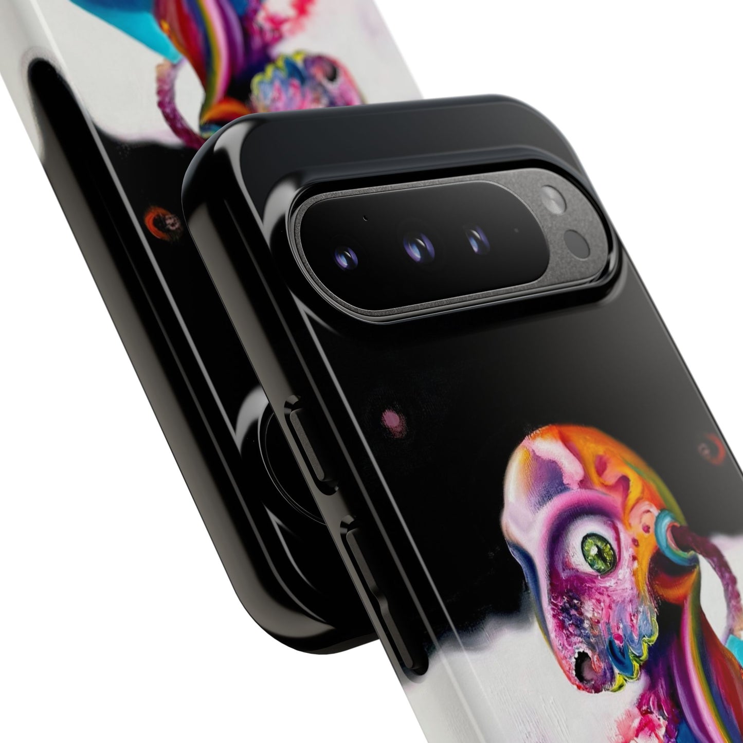 Phone Case - Vivid Blues and Multi-Eyed Vision Artwork Design