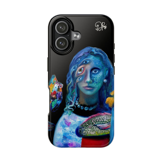 Phone Case - Vivid Blues Metamorphic Textures Multi-Eyed Vision Artist Design