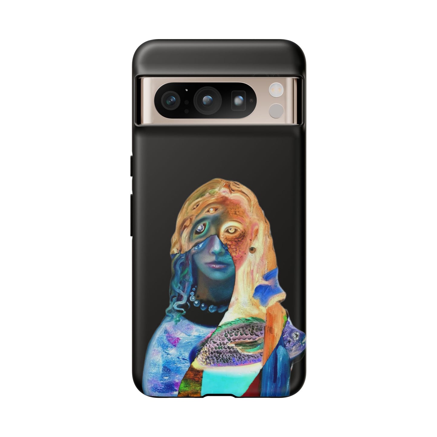 Abstract Surreal Portrait Phone Case — Colorful Art iPhone Cover