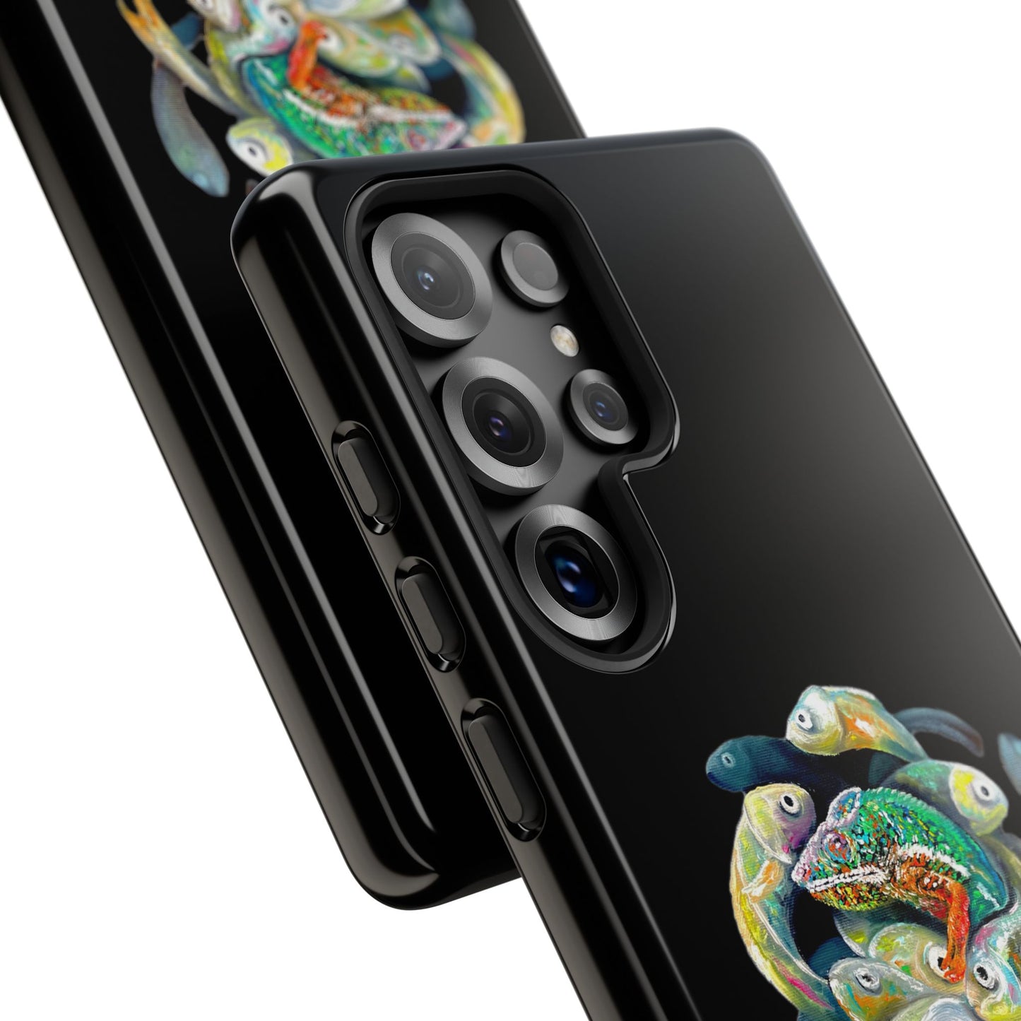 Koi Circle Tough Phone Case — Colorful Fish Art Protective iPhone Cover