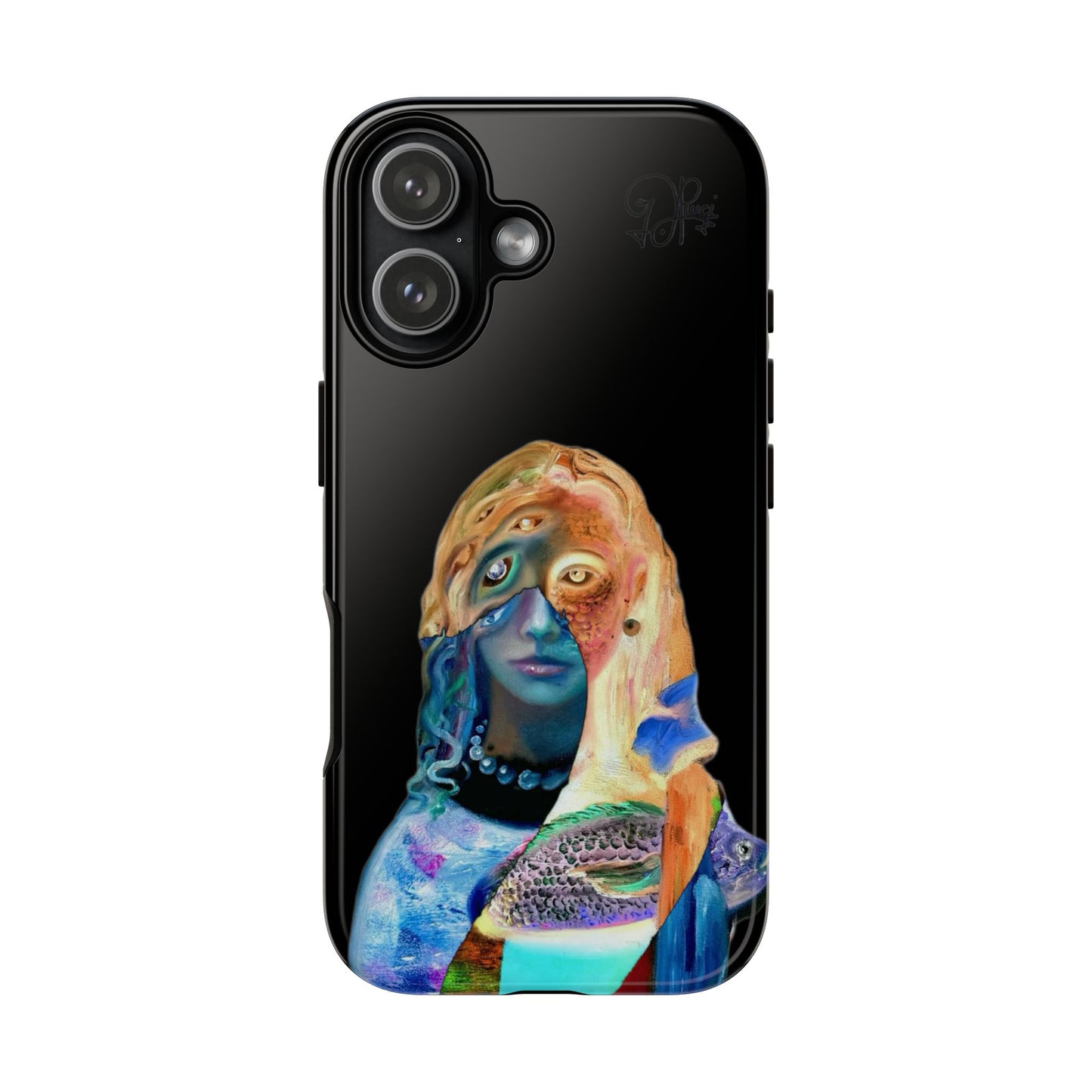 Abstract Surreal Portrait Phone Case — Colorful Art iPhone Cover