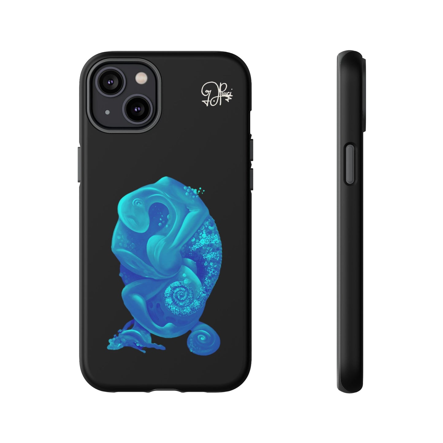 Phone Case - Blue Surreal Sea Creature Protective Case