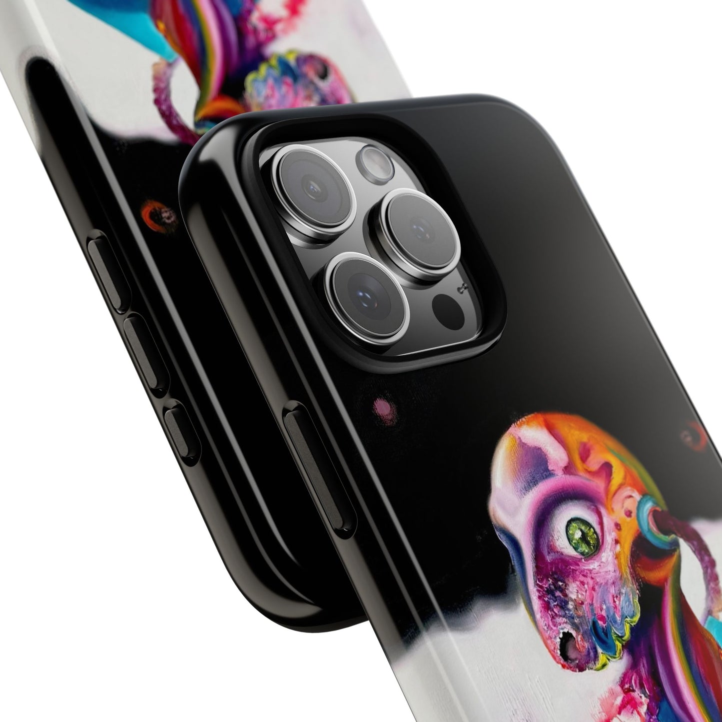 Phone Case - Vivid Blues and Multi-Eyed Vision Artwork Design