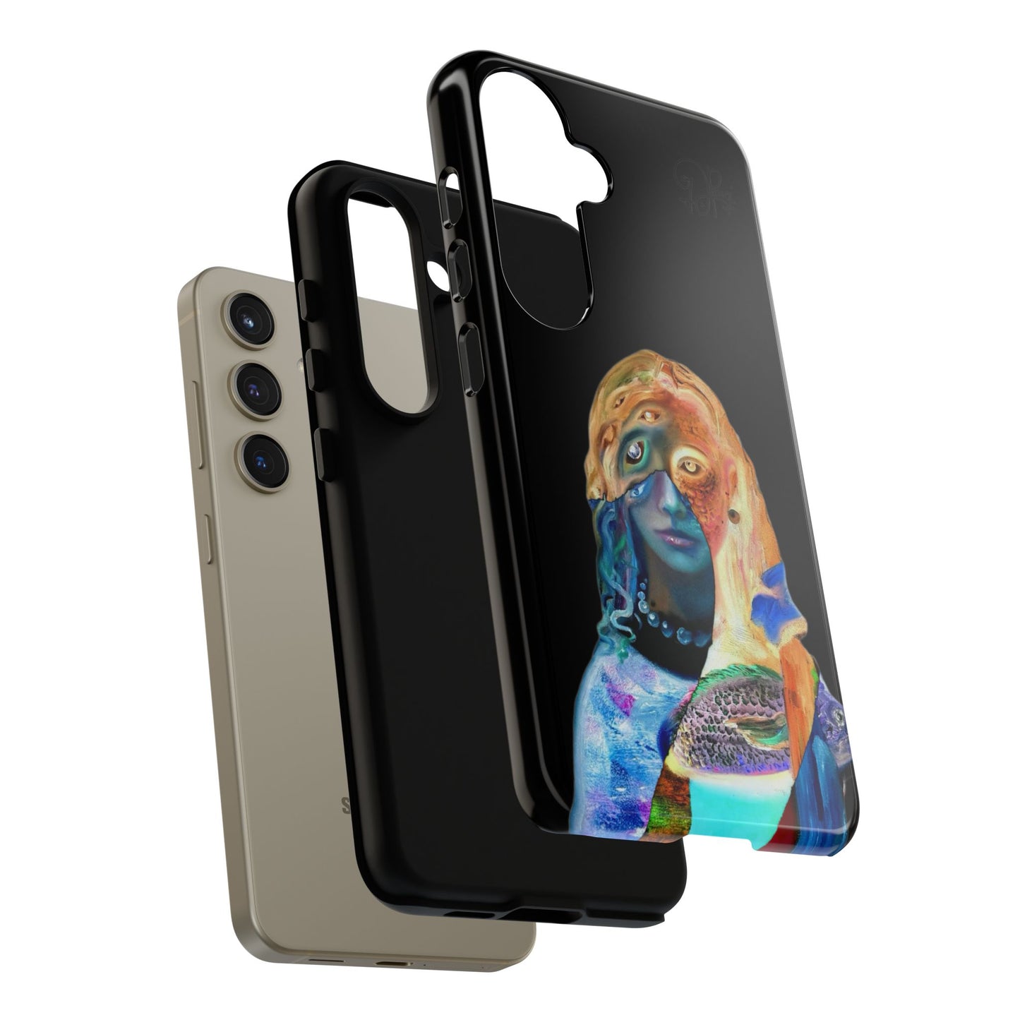 Abstract Surreal Portrait Phone Case — Colorful Art iPhone Cover