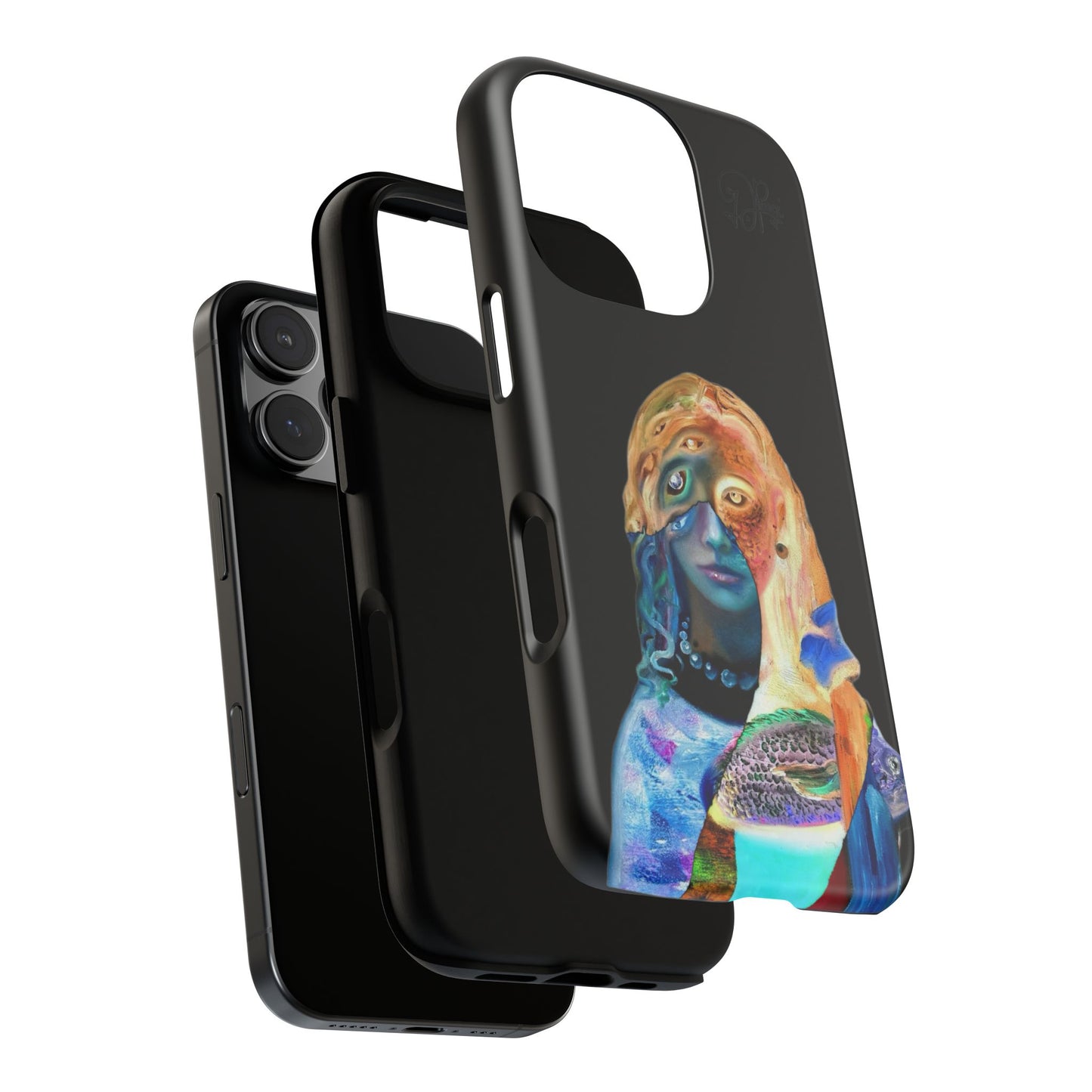 Abstract Surreal Portrait Phone Case — Colorful Art iPhone Cover