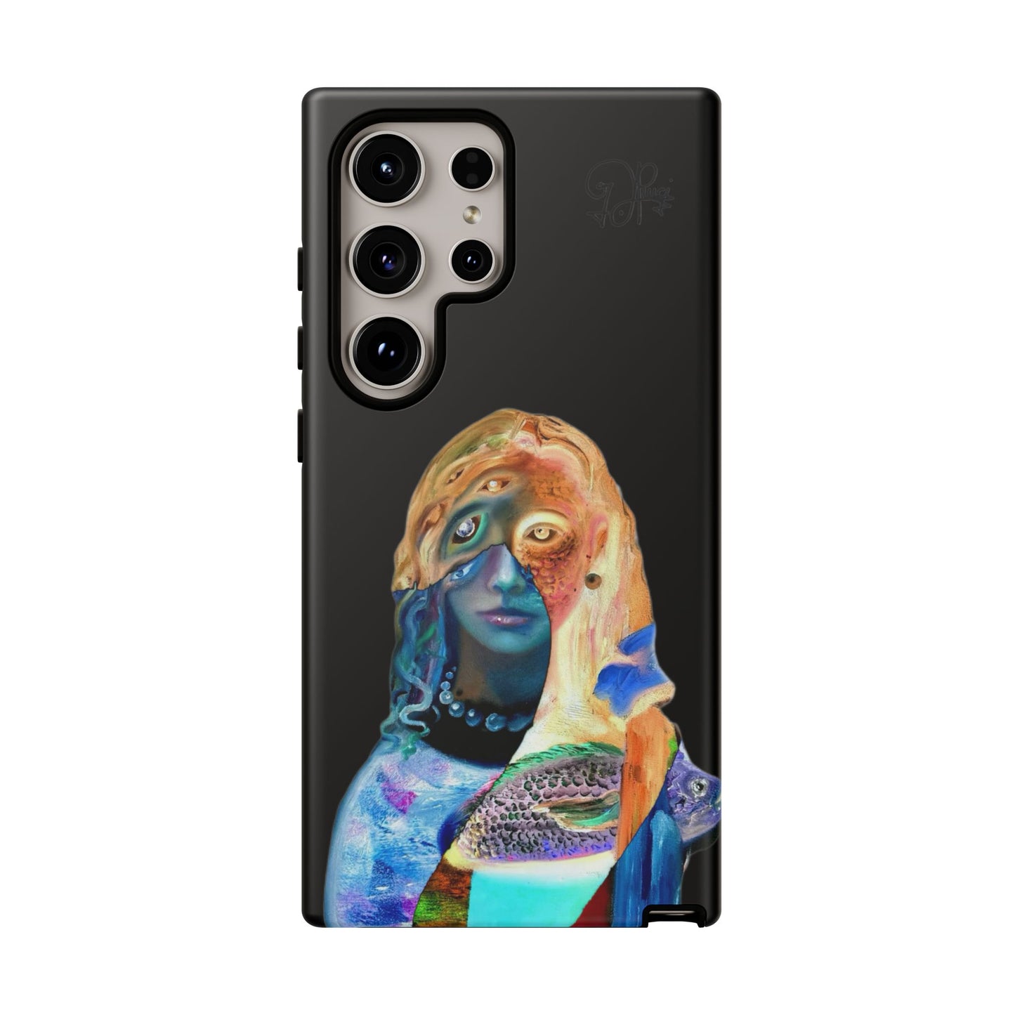 Abstract Surreal Portrait Phone Case — Colorful Art iPhone Cover