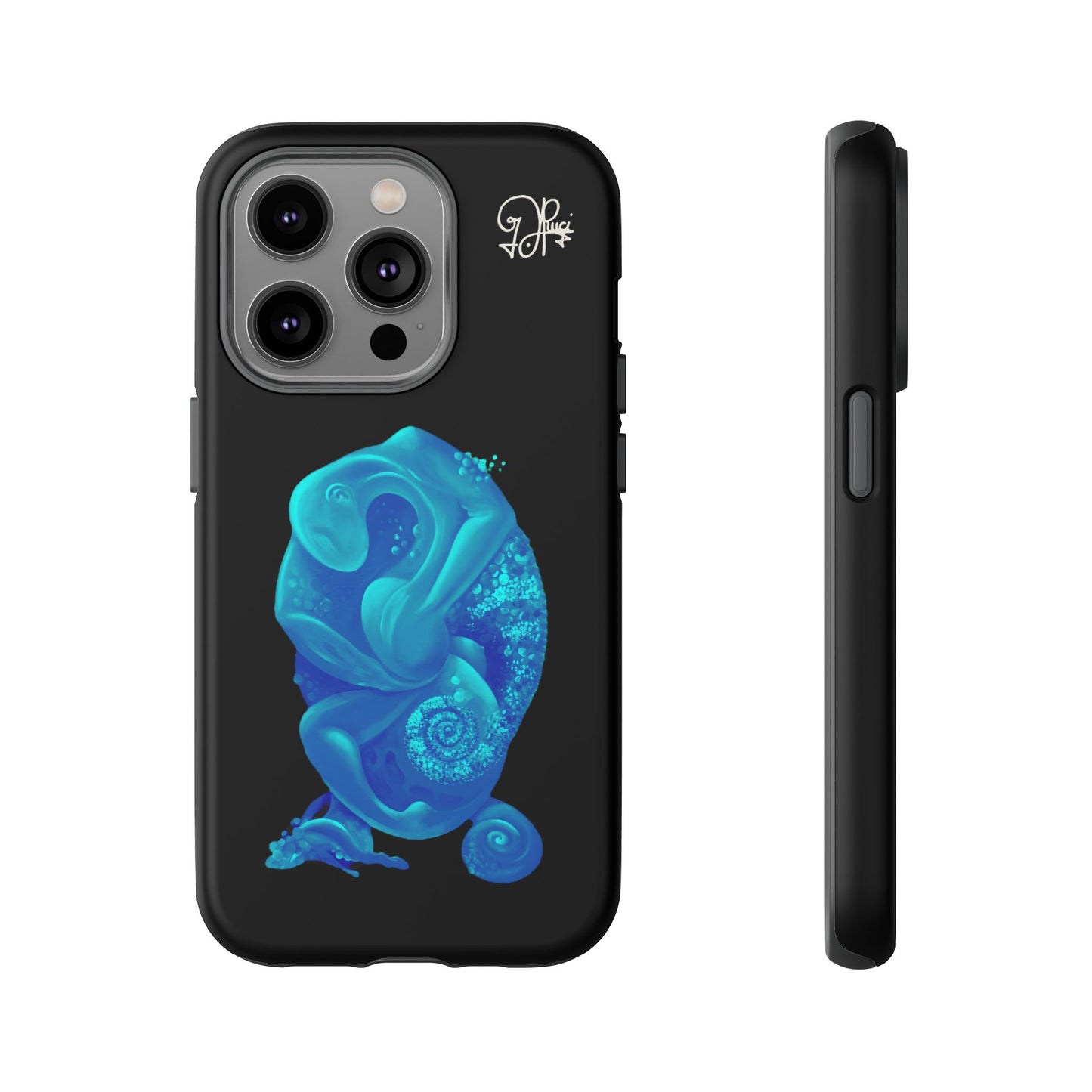 Phone Case - Blue Surreal Sea Creature Protective Case