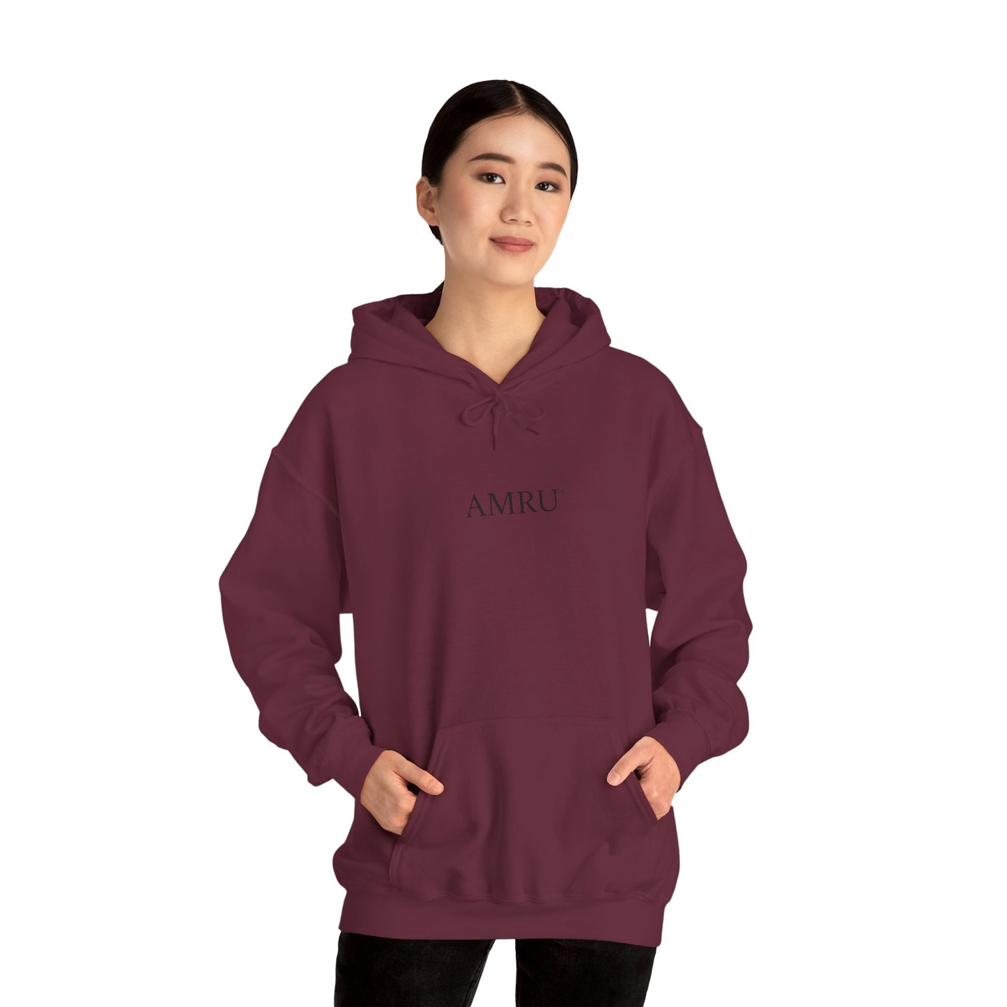 Hoodie — AMRU Artistic Backprint Portrait Pullover