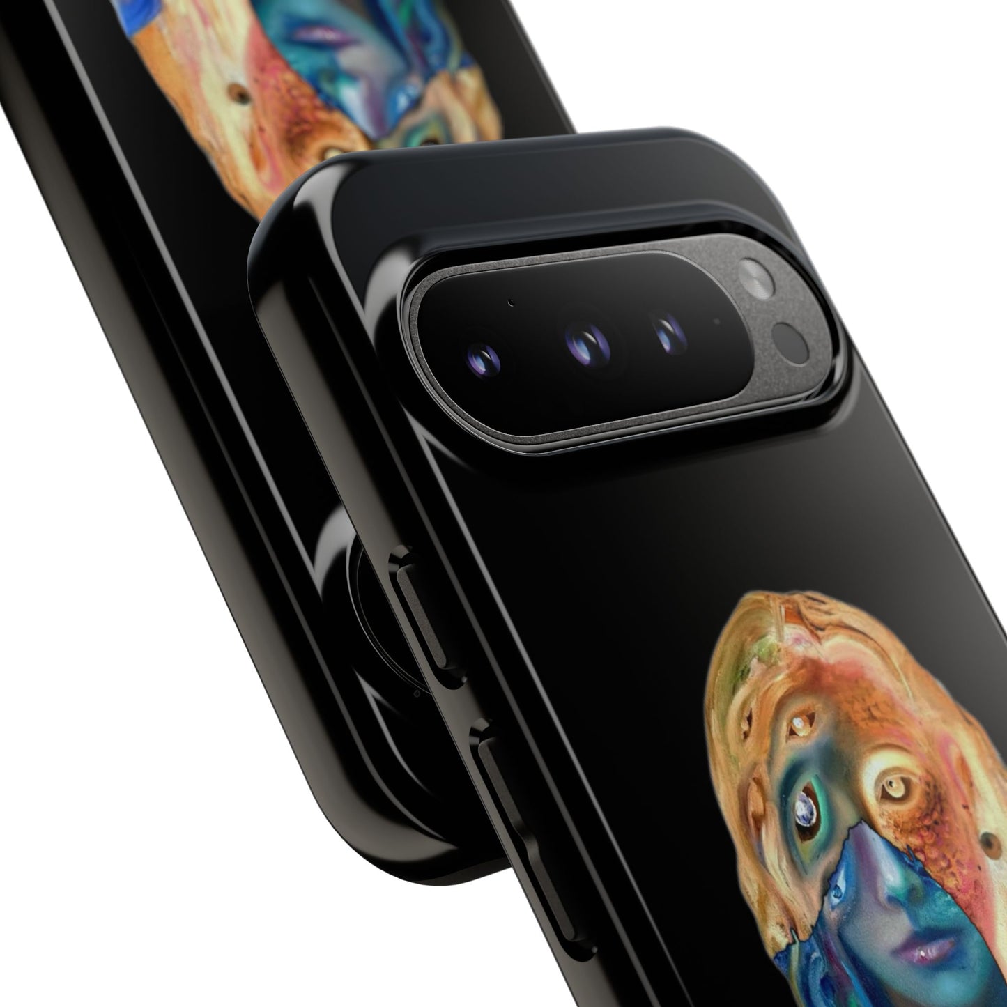 Abstract Surreal Portrait Phone Case — Colorful Art iPhone Cover