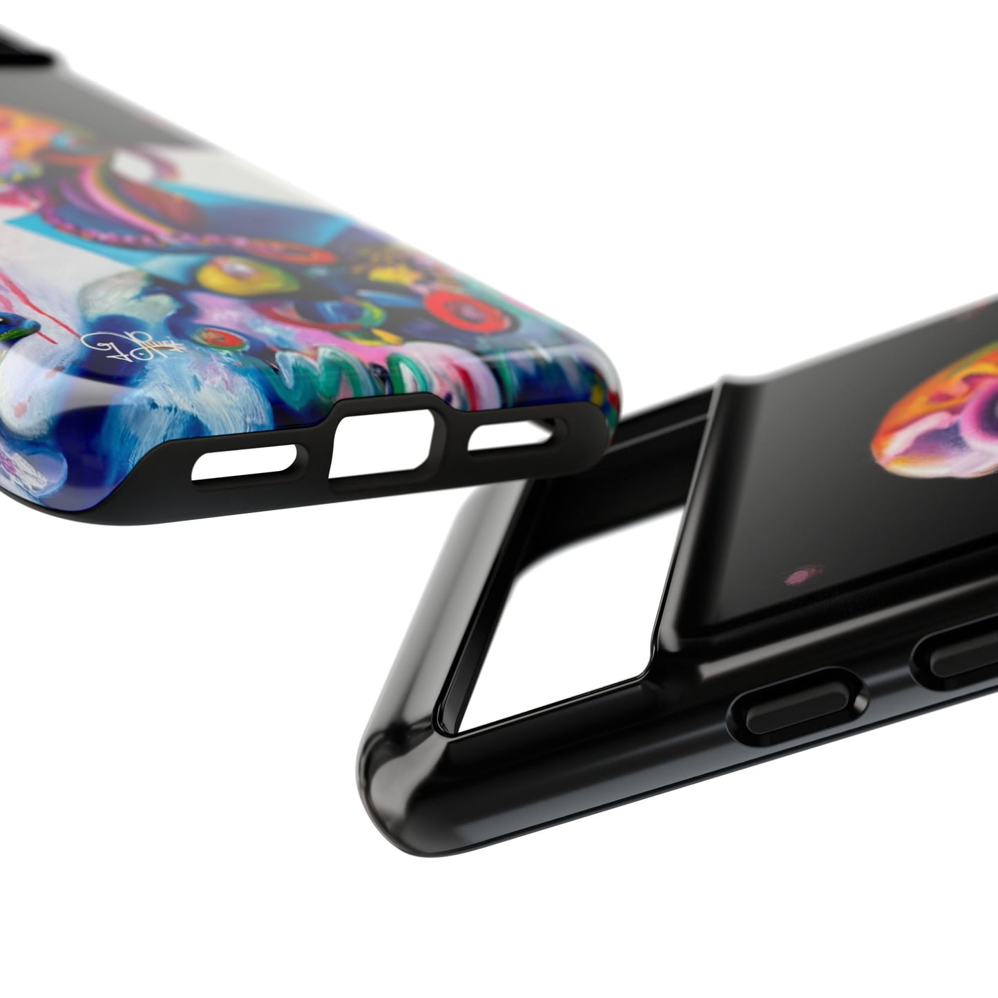 Phone Case - Vivid Blues and Multi-Eyed Vision Artwork Design