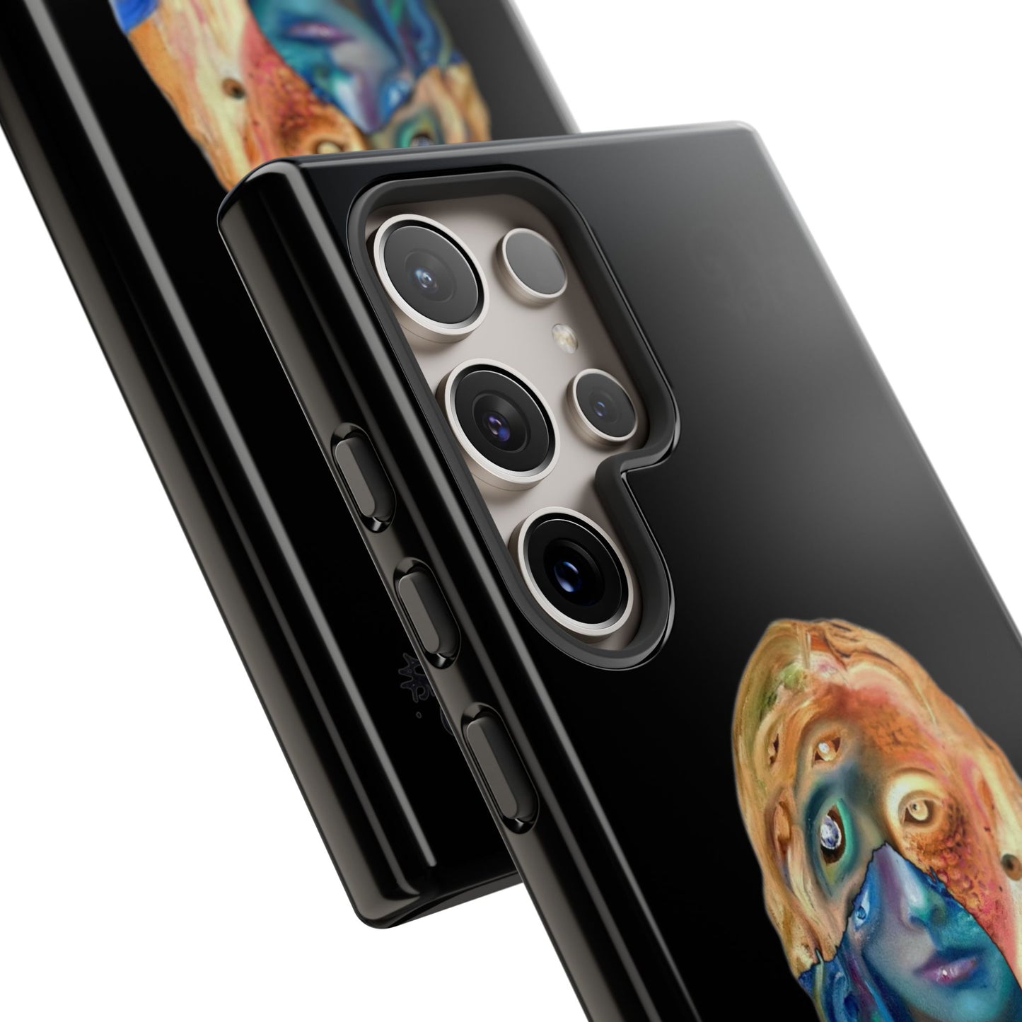 Abstract Surreal Portrait Phone Case — Colorful Art iPhone Cover