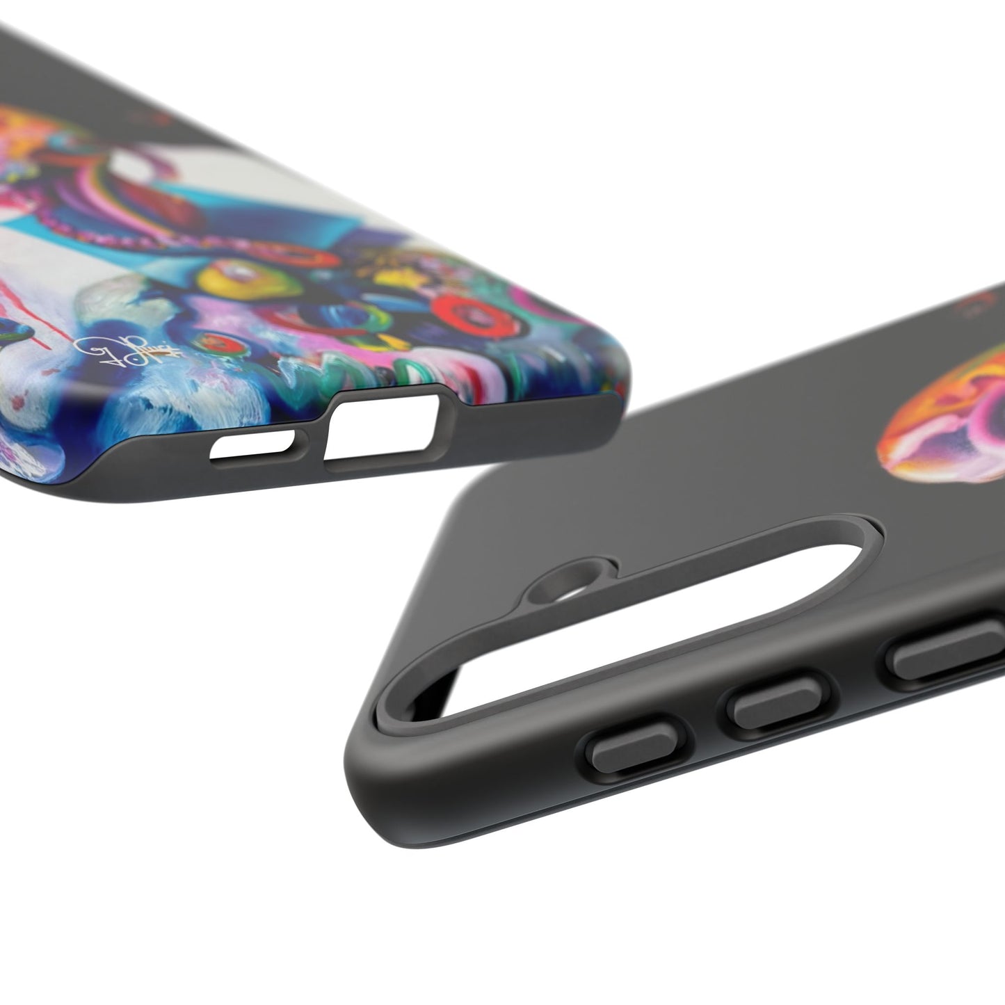 Phone Case - Vivid Blues and Multi-Eyed Vision Artwork Design