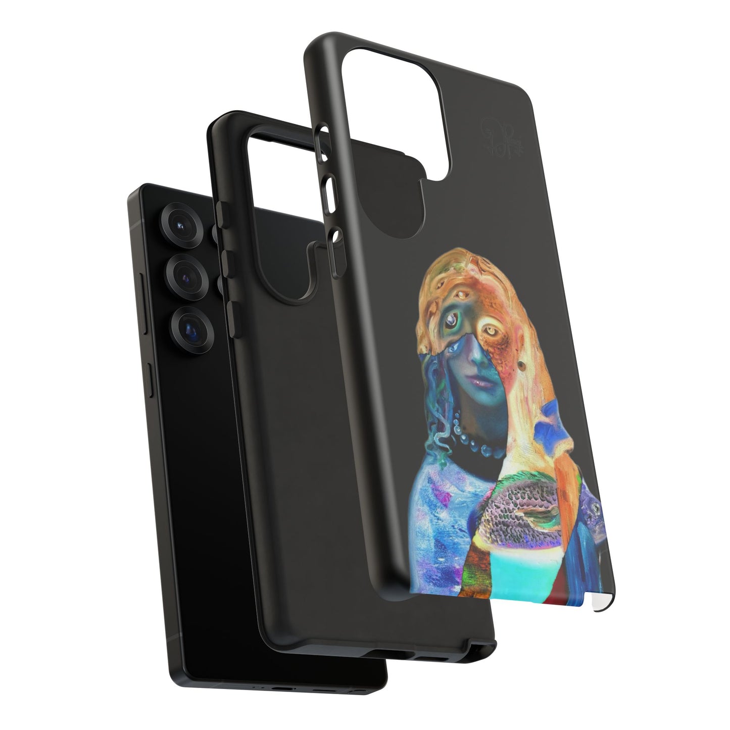 Abstract Surreal Portrait Phone Case — Colorful Art iPhone Cover