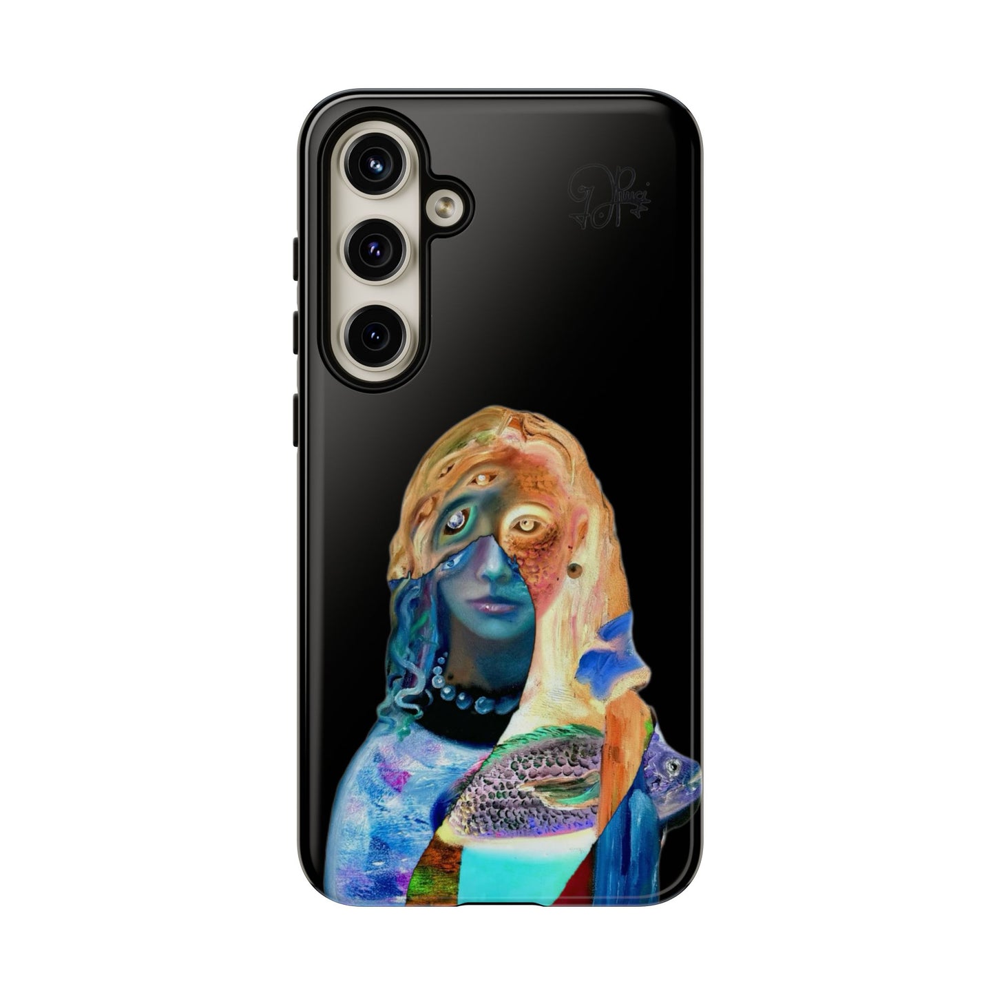 Abstract Surreal Portrait Phone Case — Colorful Art iPhone Cover