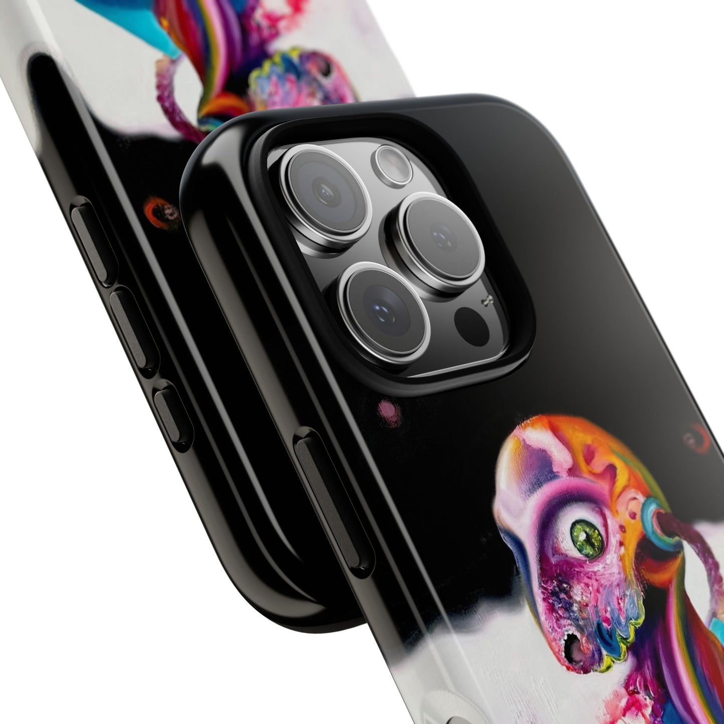 Phone Case - Vivid Blues and Multi-Eyed Vision Artwork Design