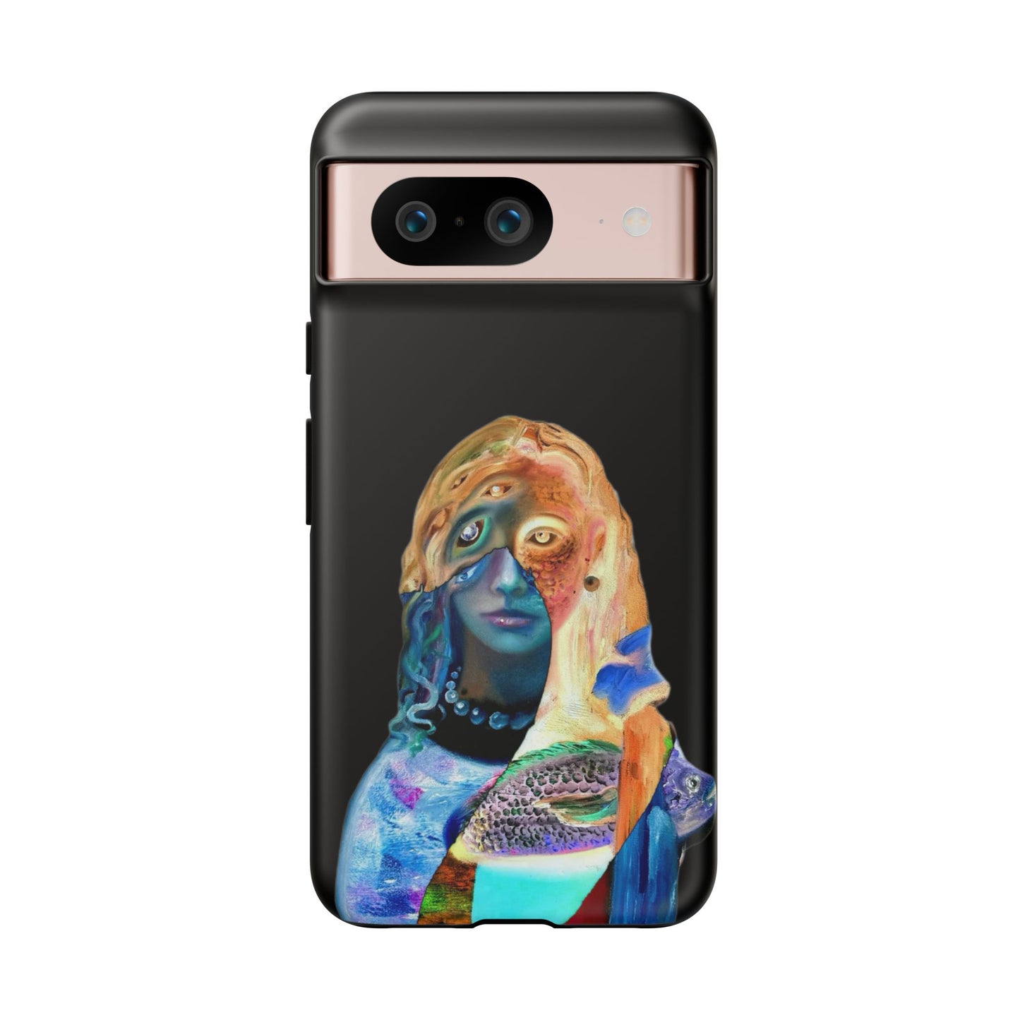 Abstract Surreal Portrait Phone Case — Colorful Art iPhone Cover